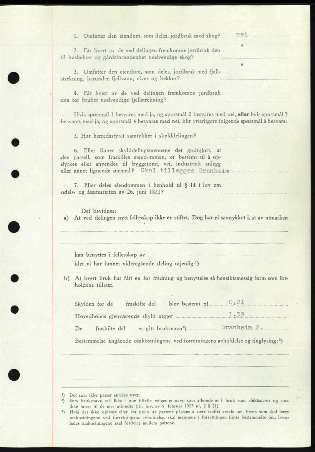 Idd og Marker sorenskriveri, AV/SAO-A-10283/G/Gb/Gbb/L0008: Pantebok nr. A8, 1946-1946, Dagboknr: 426/1946