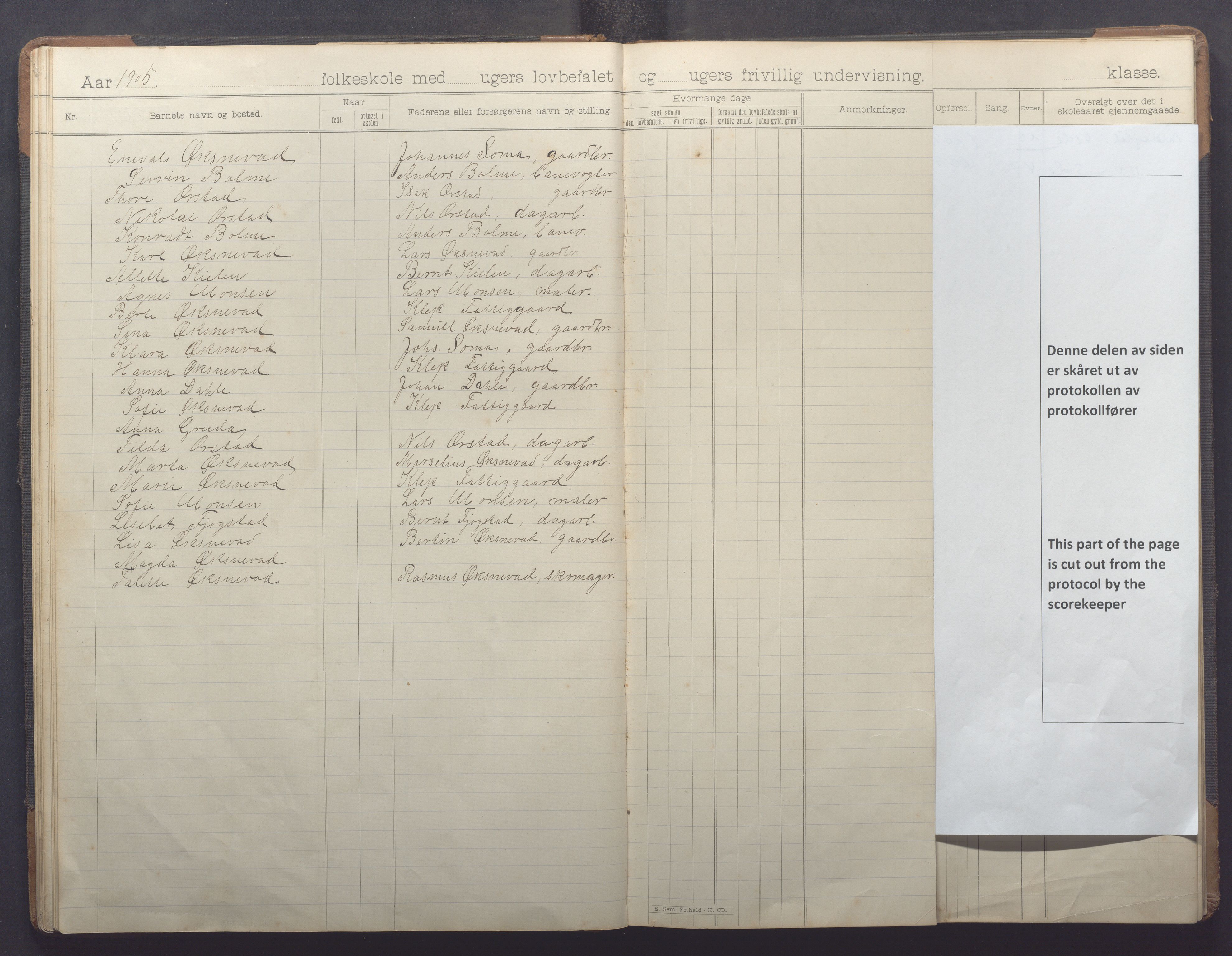 Klepp kommune - Engelsvoll skole, IKAR/K-100299/H/L0001: Skoleprotokoll, 1908-1918, s. 24
