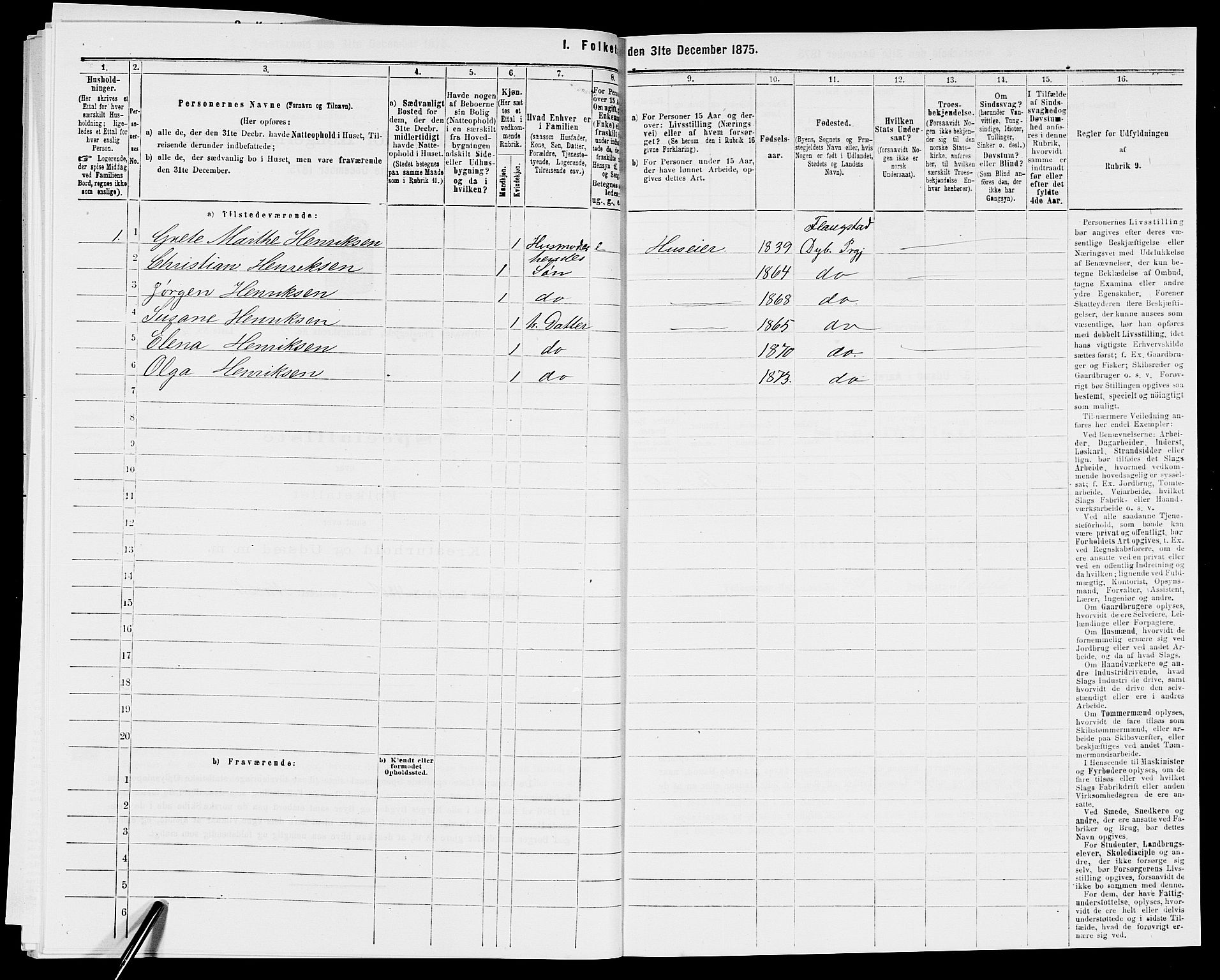 SAK, Folketelling 1875 for 0915P Dypvåg prestegjeld, 1875, s. 1183