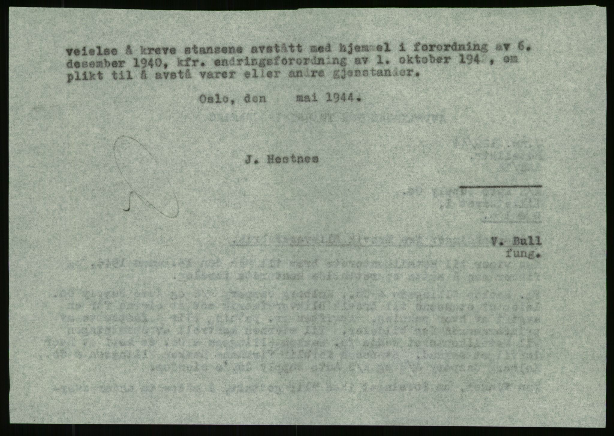 Direktoratet for industriforsyning, Sekretariatet, AV/RA-S-4153/D/Df/L0054: 9. Metallkontoret, 1940-1945, s. 412
