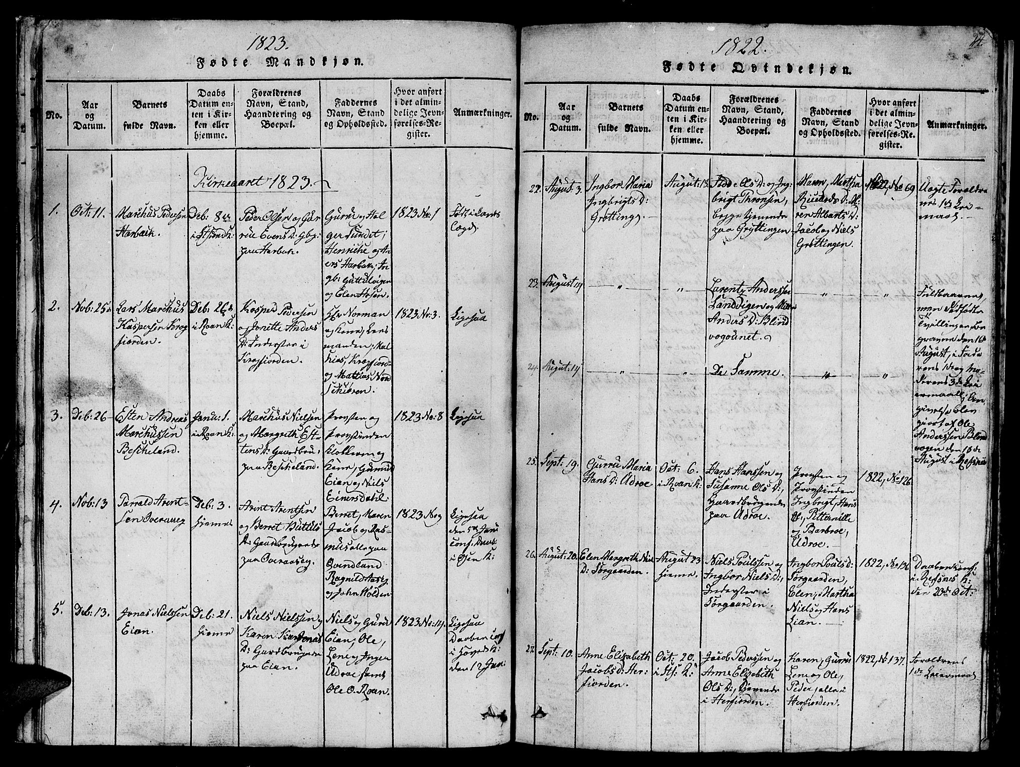 Ministerialprotokoller, klokkerbøker og fødselsregistre - Sør-Trøndelag, SAT/A-1456/657/L0714: Klokkerbok nr. 657C01, 1818-1868, s. 24