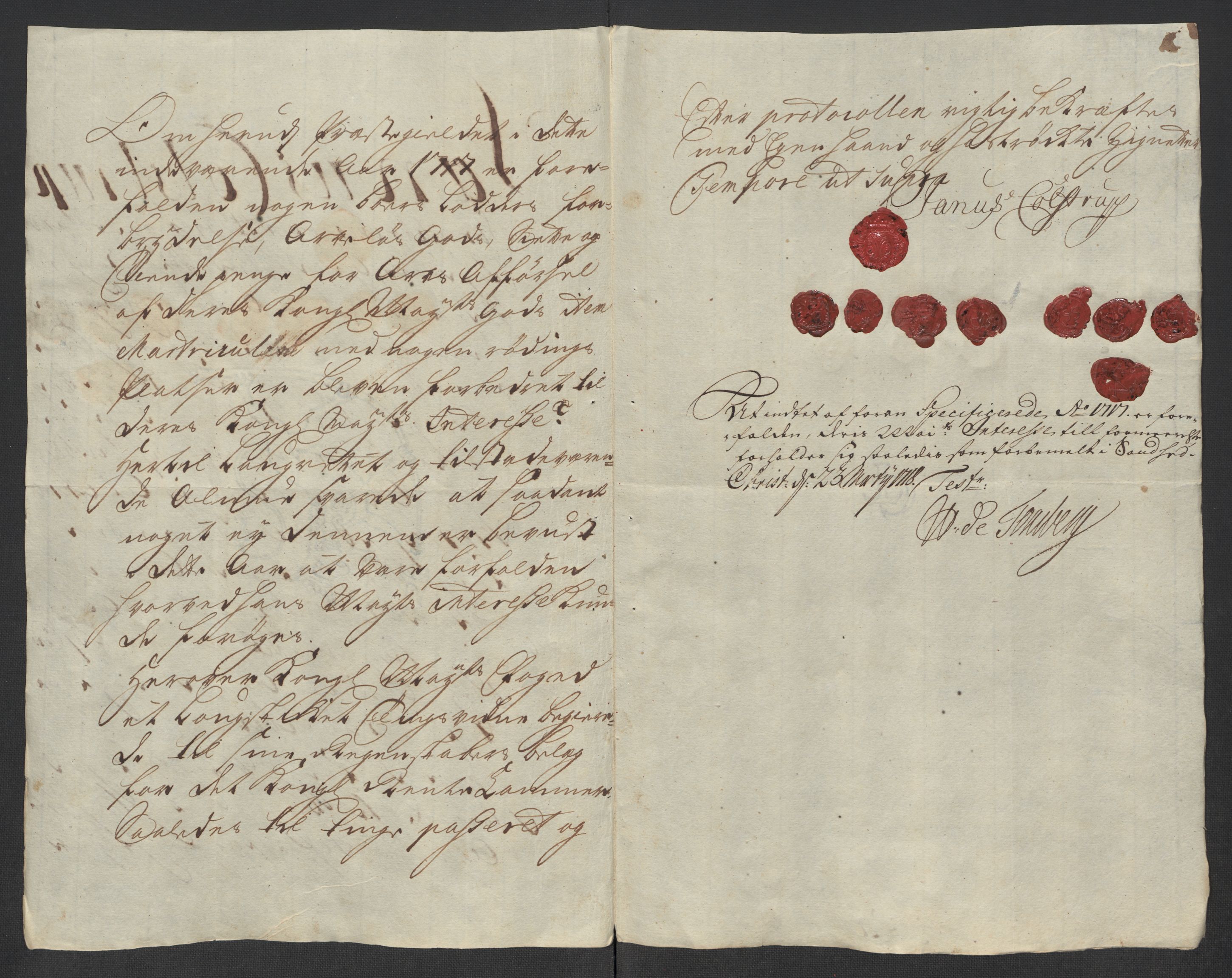 Rentekammeret inntil 1814, Reviderte regnskaper, Fogderegnskap, AV/RA-EA-4092/R07/L0313: Fogderegnskap Rakkestad, Heggen og Frøland, 1717, s. 443