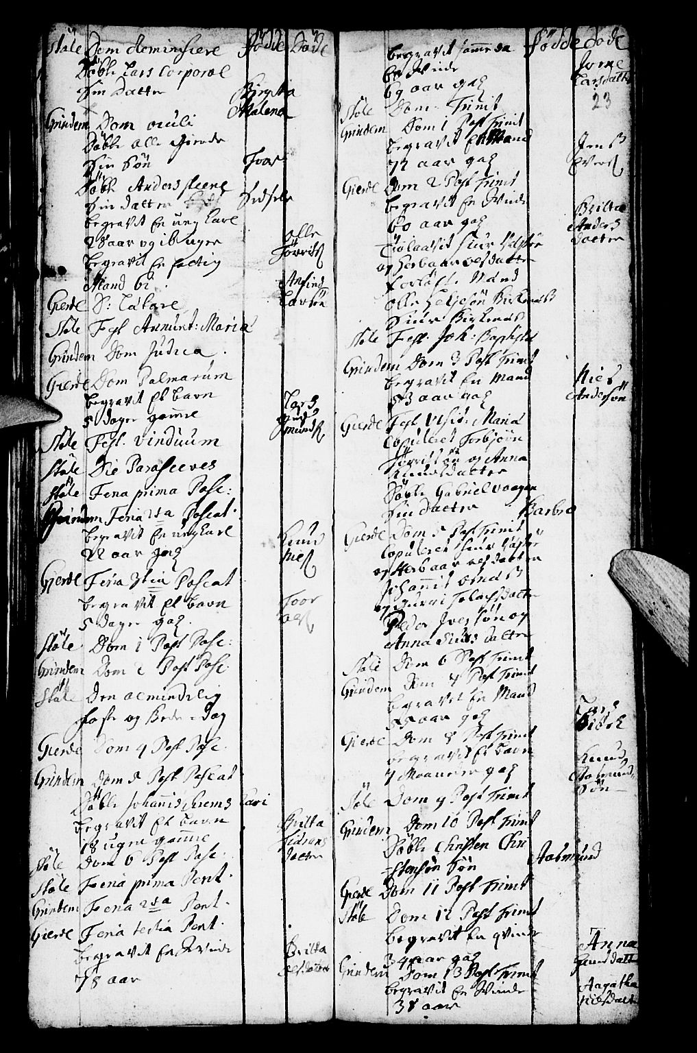 Etne sokneprestembete, SAB/A-75001/H/Haa: Ministerialbok nr. A 2, 1725-1755, s. 23