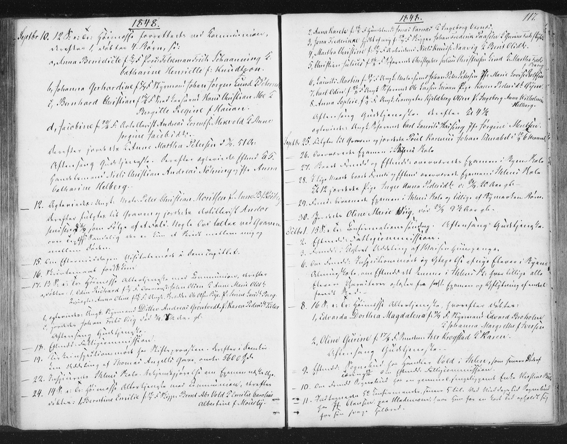 Ministerialprotokoller, klokkerbøker og fødselsregistre - Sør-Trøndelag, SAT/A-1456/602/L0127: Residerende kapellans bok nr. 602B01, 1821-1875, s. 117