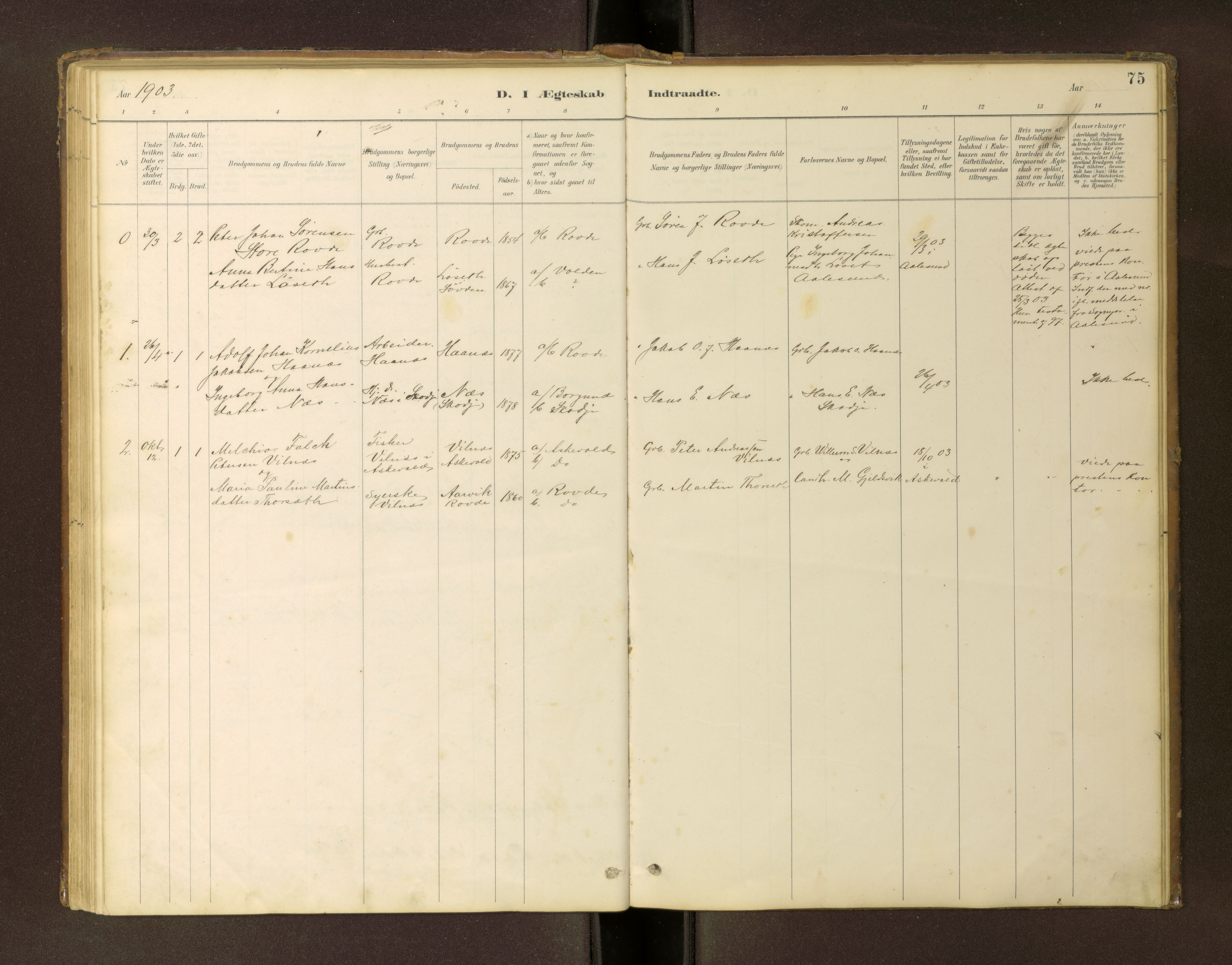 Ministerialprotokoller, klokkerbøker og fødselsregistre - Møre og Romsdal, AV/SAT-A-1454/504/L0060: Klokkerbok nr. 504C02, 1884-1903, s. 75