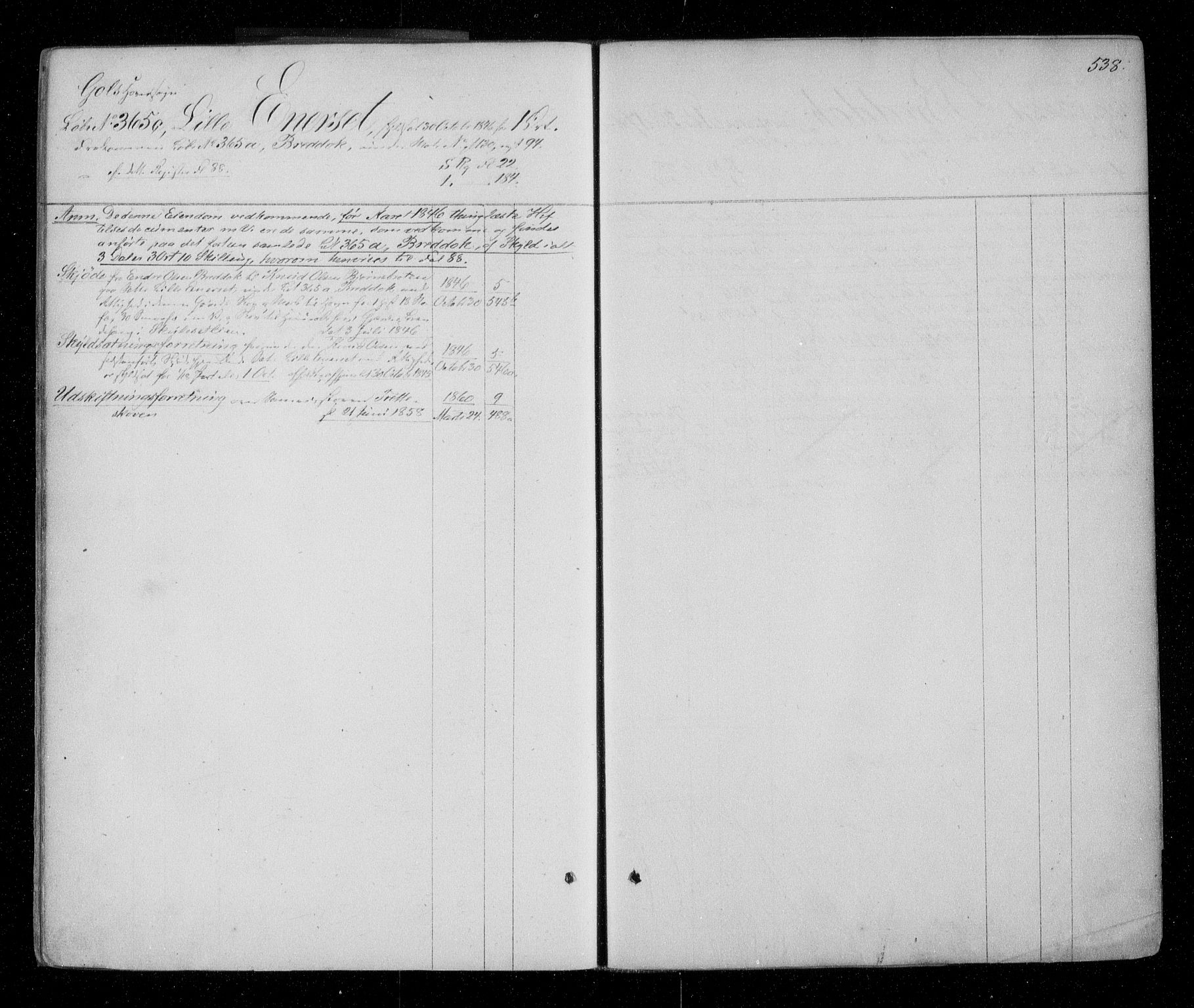 Hallingdal sorenskriveri, AV/SAKO-A-121/G/Gb/Gbh/L0001a: Panteregister nr. VIII 1a, s. 538