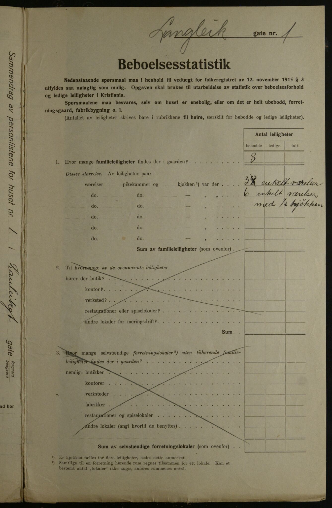 OBA, Kommunal folketelling 1.12.1923 for Kristiania, 1923, s. 63178