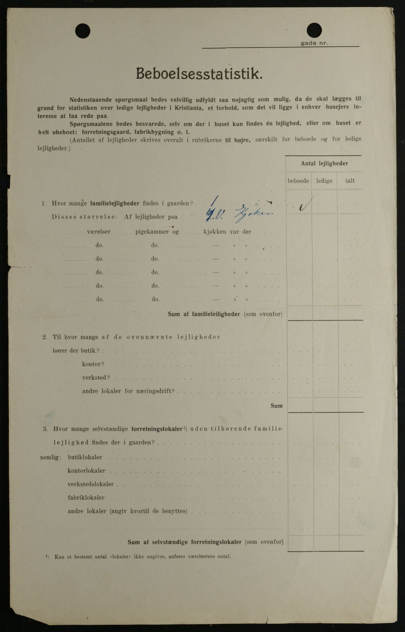 OBA, Kommunal folketelling 1.2.1908 for Kristiania kjøpstad, 1908, s. 93925