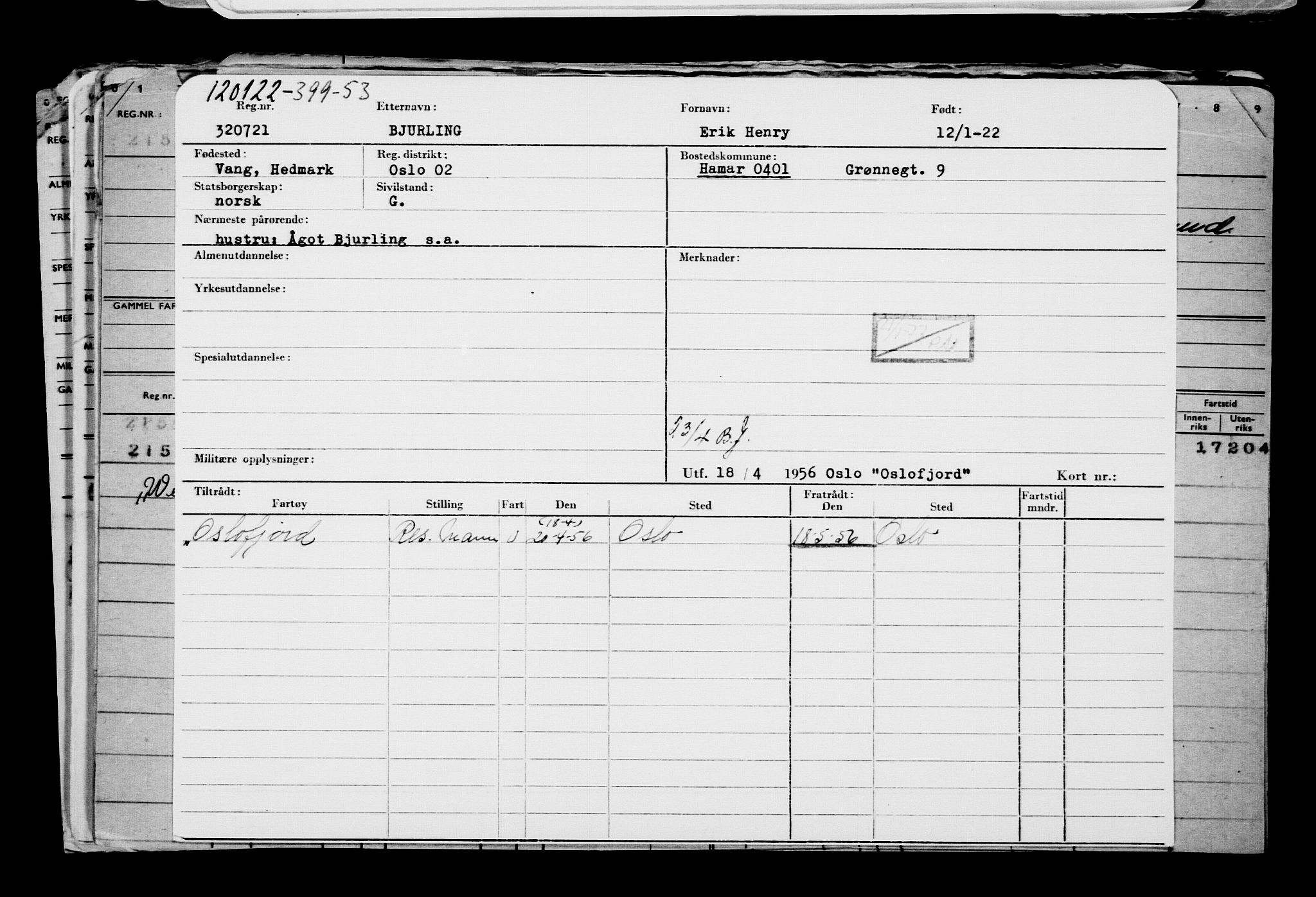 Direktoratet for sjømenn, RA/S-3545/G/Gb/L0201: Hovedkort, 1921-1922, s. 728