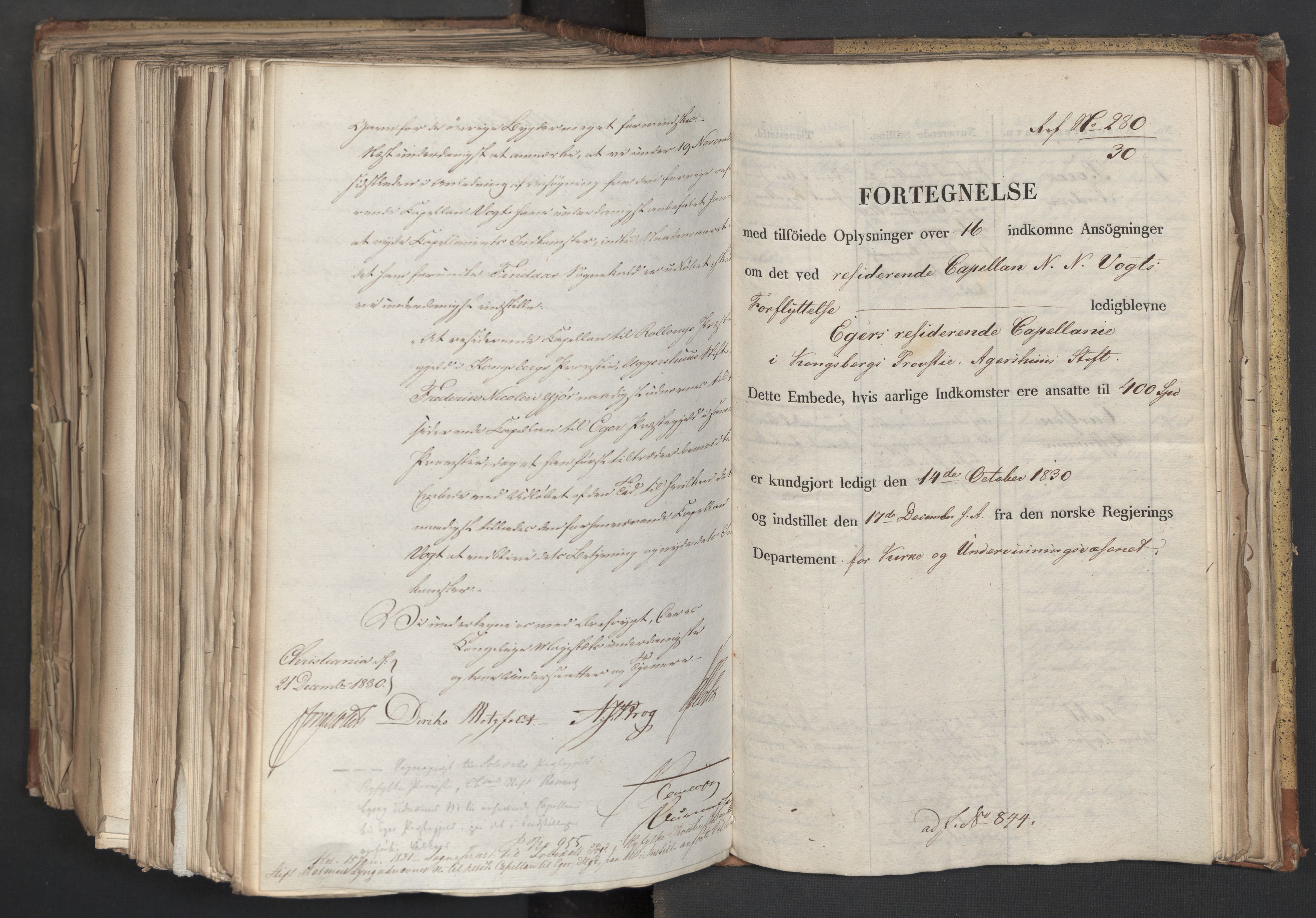 Statsrådsavdelingen i Stockholm, RA/S-1003/D/Da/L0068: Regjeringsinnstillinger nr. 660-876, 1830, s. 672