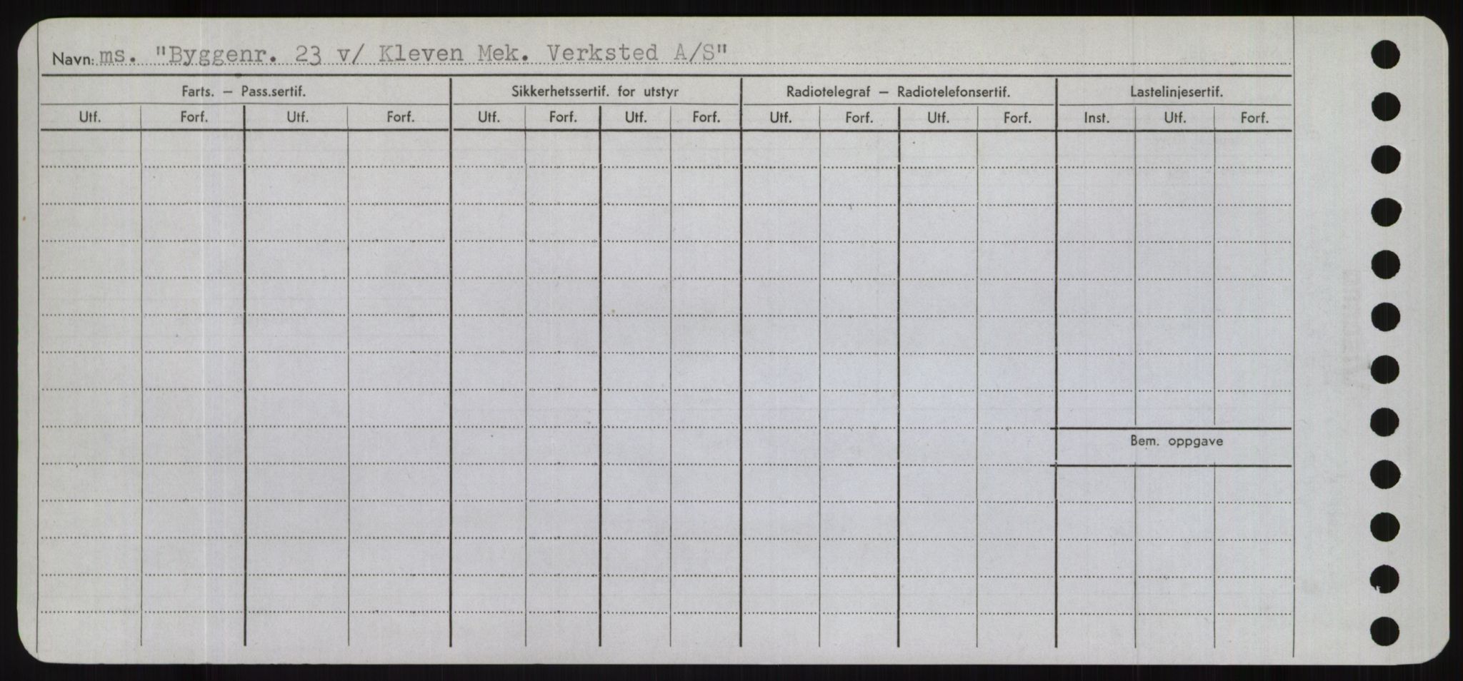 Sjøfartsdirektoratet med forløpere, Skipsmålingen, RA/S-1627/H/Hd/L0006: Fartøy, Byg-Båt, s. 414