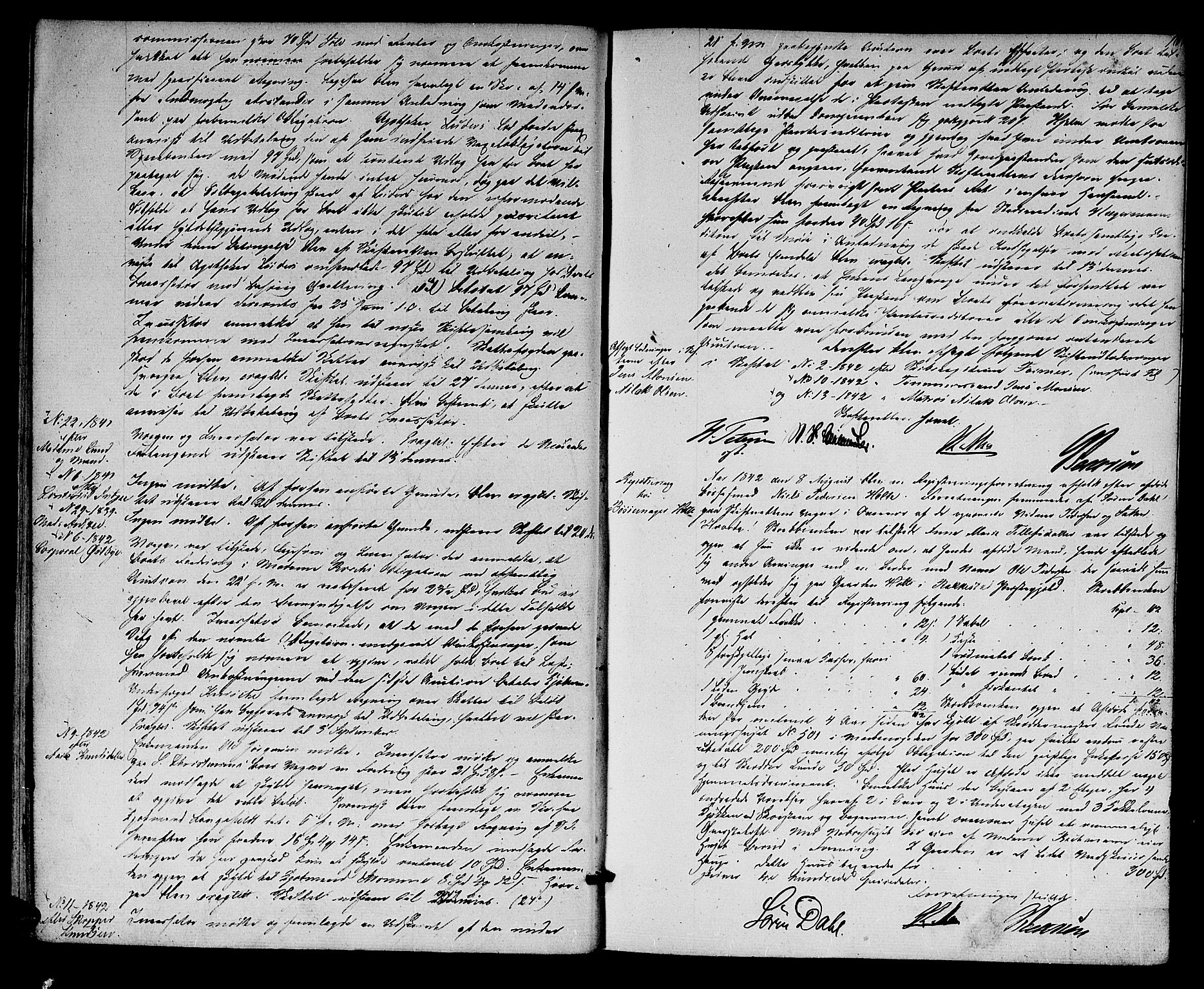 Kristiansand byrett, AV/SAK-1223-0001/H/Hc/L0023: Skifteprotokoll nr. 19, 1842-1845, s. 15b-16a