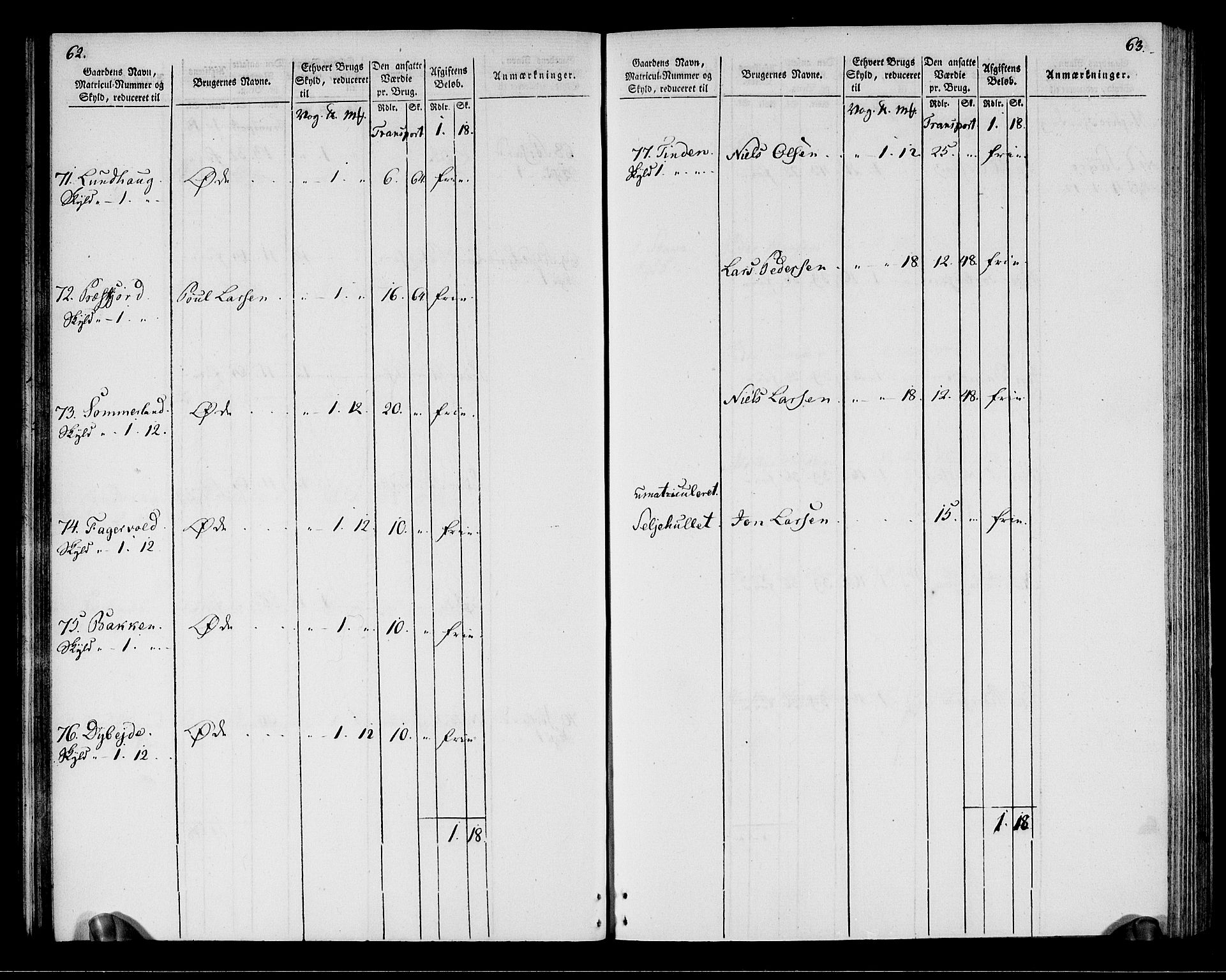Rentekammeret inntil 1814, Realistisk ordnet avdeling, RA/EA-4070/N/Ne/Nea/L0164: Vesterålen, Andenes og Lofoten fogderi. Oppebørselsregister, 1803, s. 34