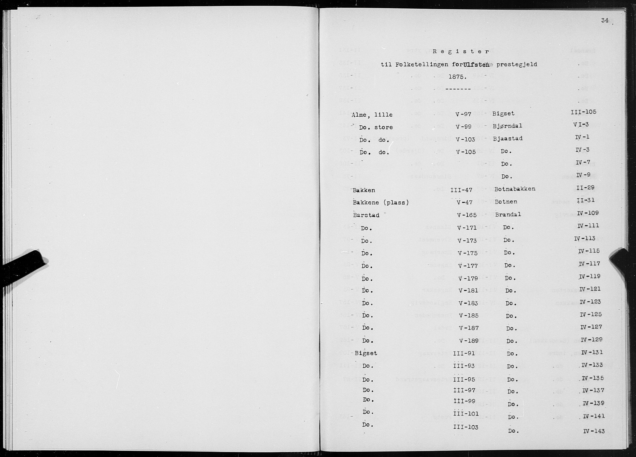 SAT, Folketelling 1875 for 1516P Ulstein prestegjeld, 1875, s. 34