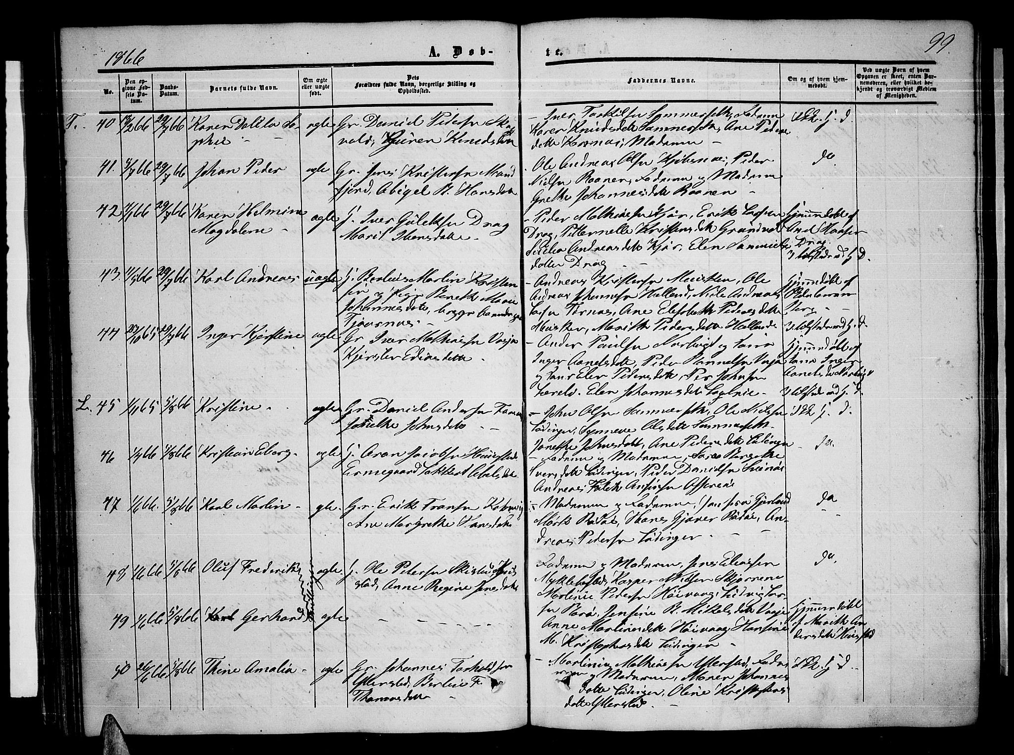 Ministerialprotokoller, klokkerbøker og fødselsregistre - Nordland, AV/SAT-A-1459/872/L1046: Klokkerbok nr. 872C02, 1852-1879, s. 99