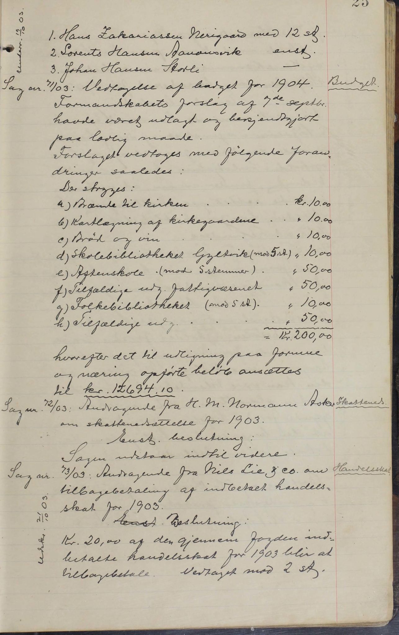 Sørfold kommune. Formannskap, AIN/K-18450.150/100/L0002: Forhandlingsprotokol for Sørfoldens formandskab, 1902-1913