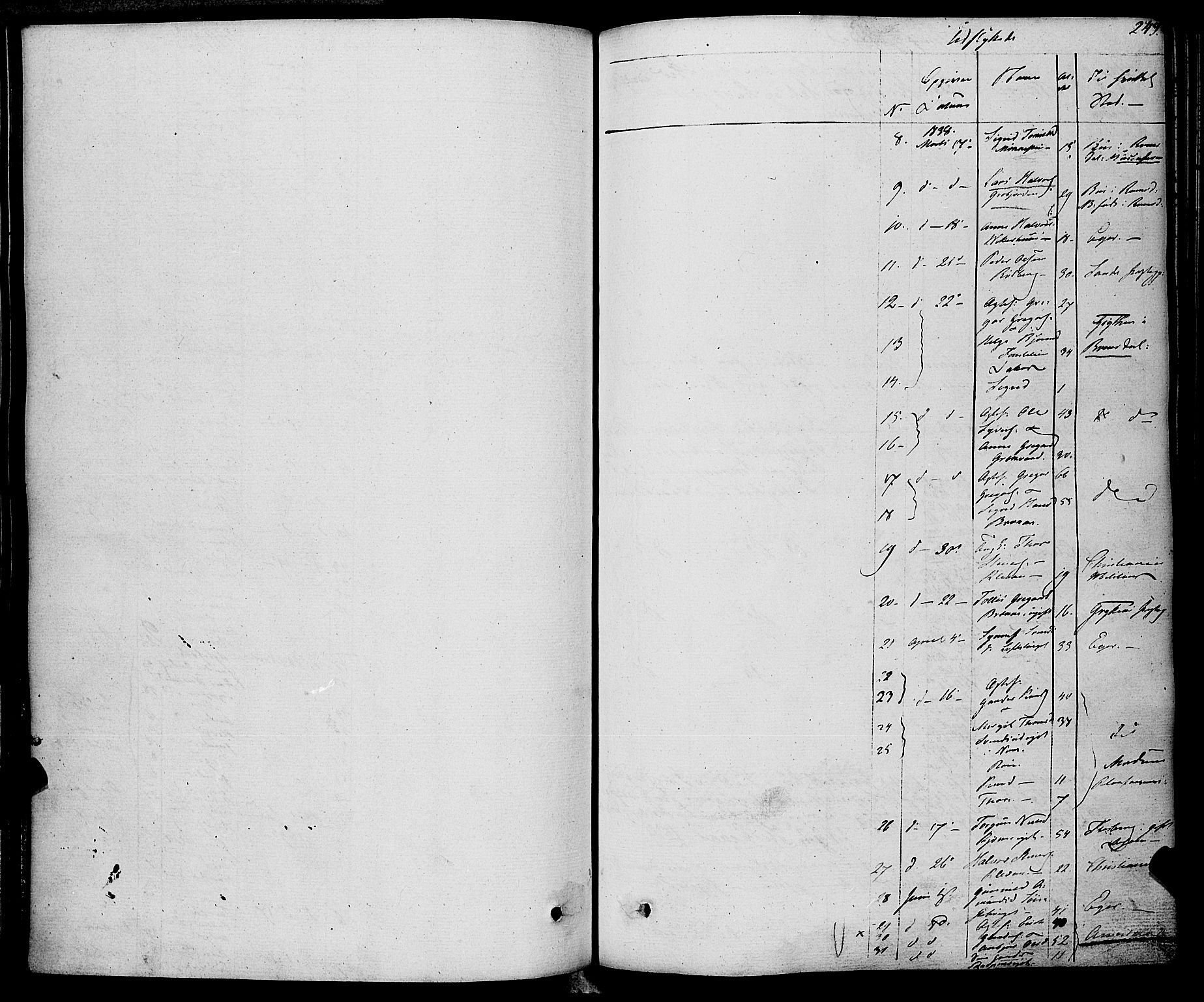 Rollag kirkebøker, SAKO/A-240/F/Fa/L0007: Ministerialbok nr. I 7, 1828-1847, s. 249