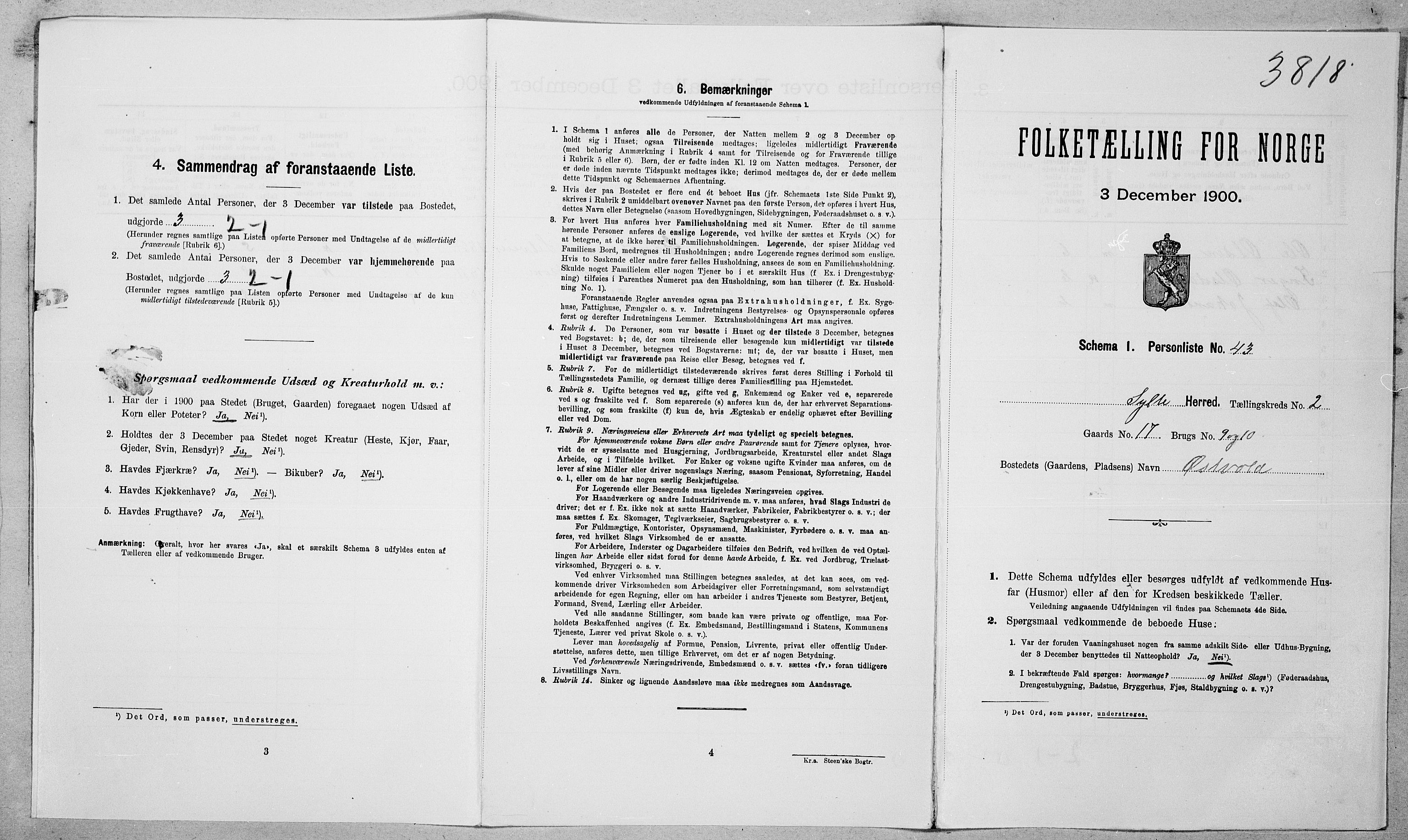 SAT, Folketelling 1900 for 1536 Sylte herred, 1900, s. 226