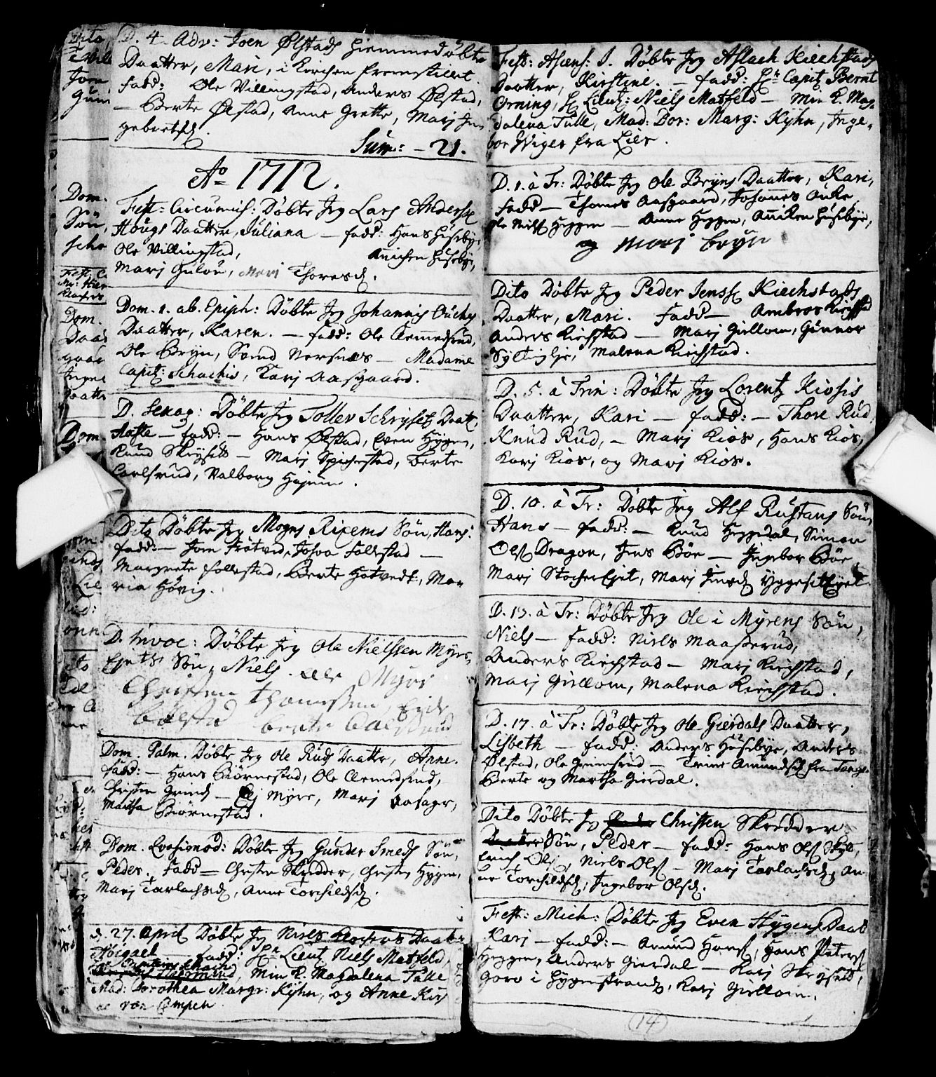 Røyken kirkebøker, SAKO/A-241/F/Fa/L0001: Ministerialbok nr. 1, 1701-1730, s. 14