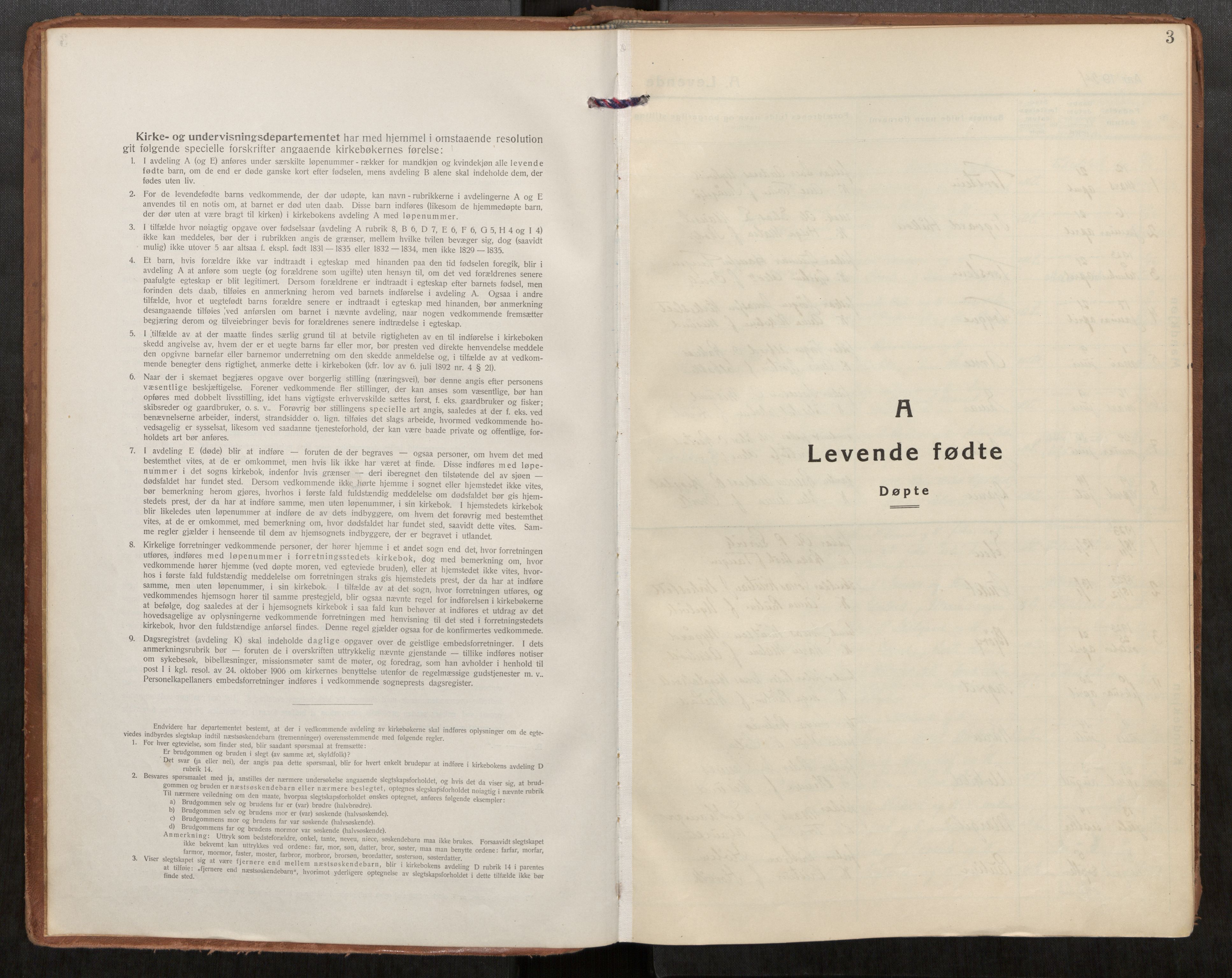 Ministerialprotokoller, klokkerbøker og fødselsregistre - Møre og Romsdal, SAT/A-1454/563/L0741: Ministerialbok nr. 563A03, 1924-1945, s. 3