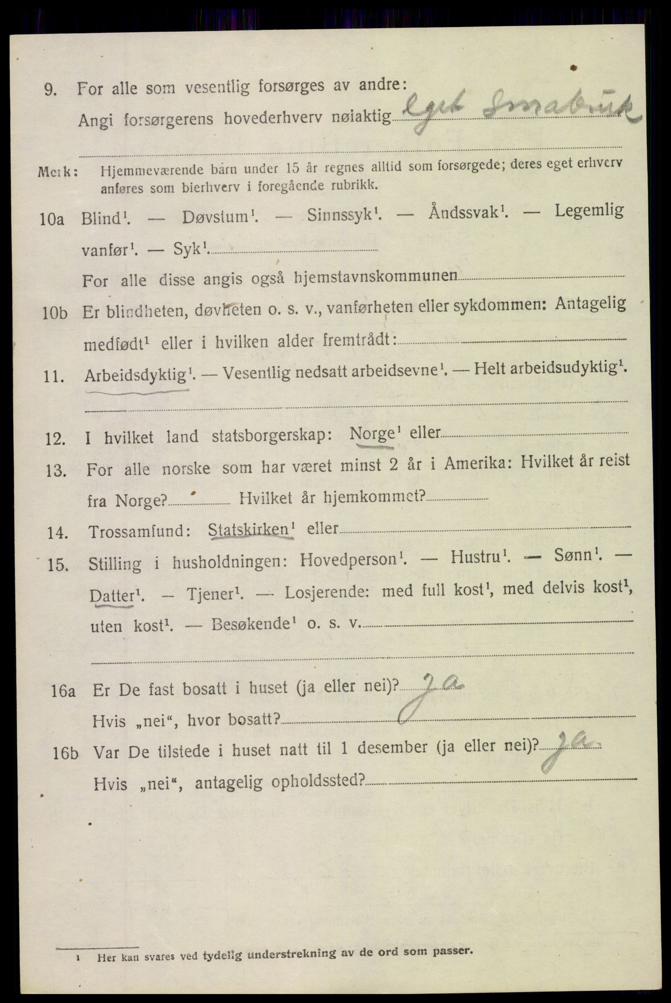 SAH, Folketelling 1920 for 0539 Torpa herred, 1920, s. 4222