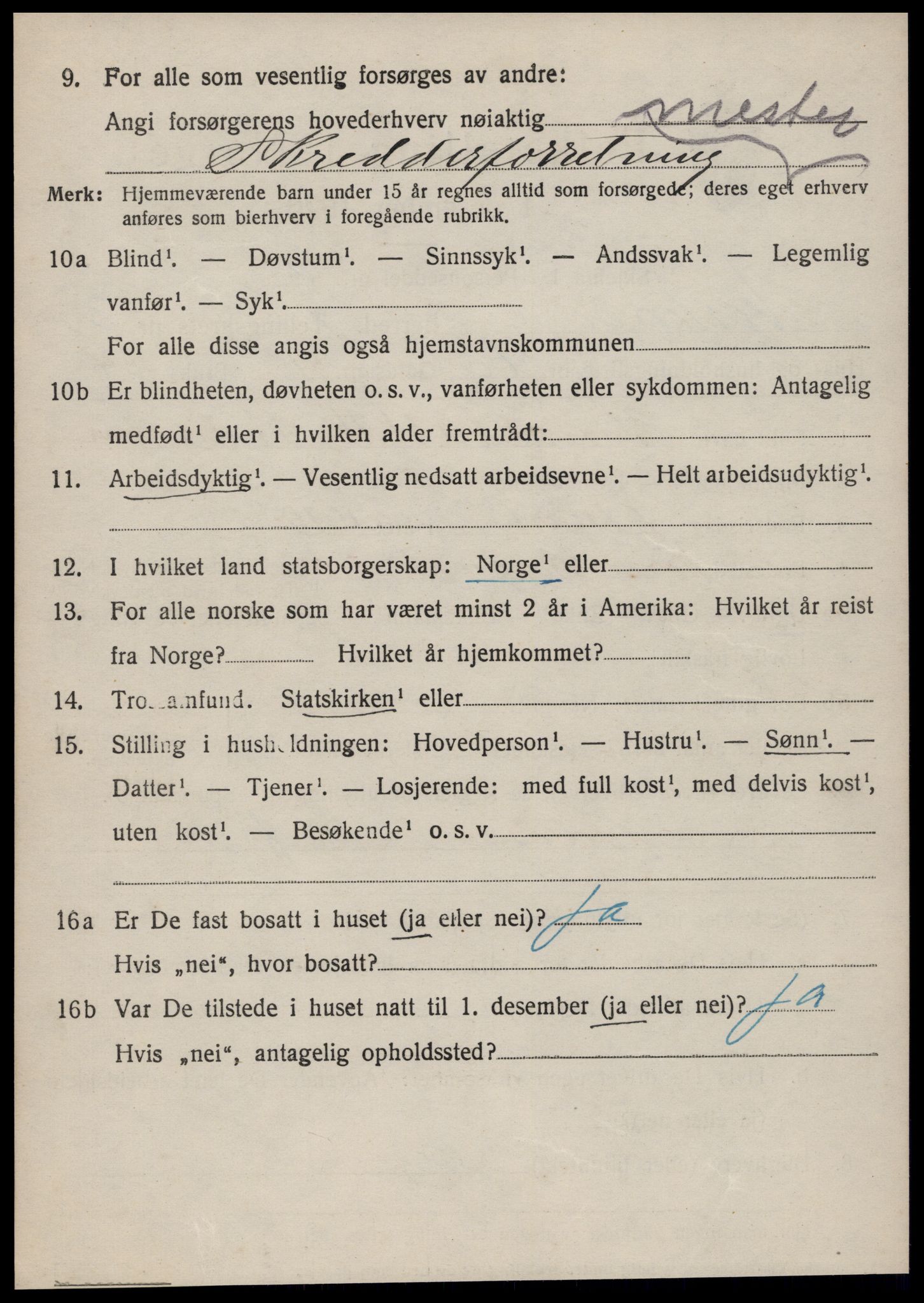 SAT, Folketelling 1920 for 1535 Vestnes herred, 1920, s. 3088