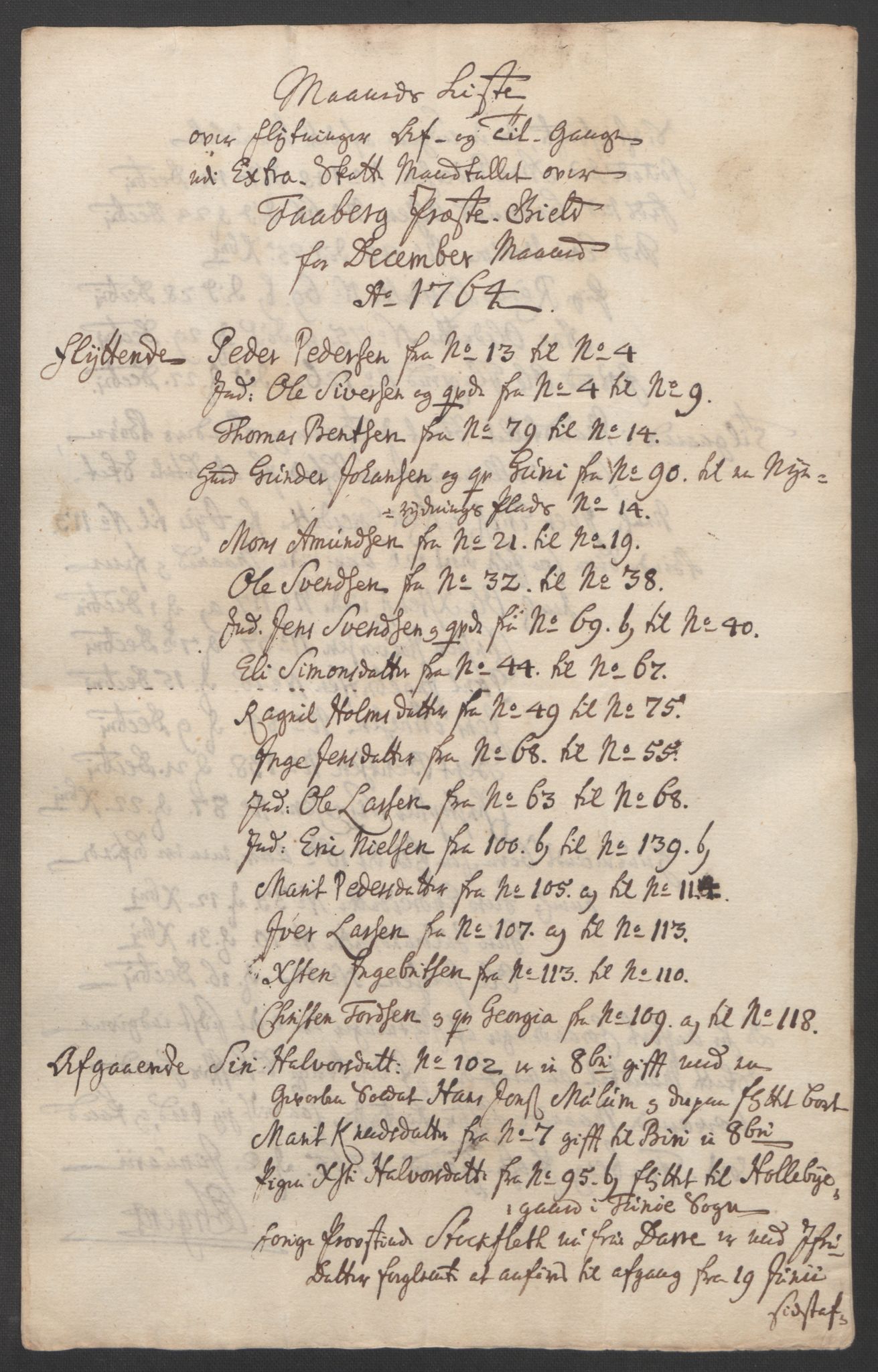 Rentekammeret inntil 1814, Reviderte regnskaper, Fogderegnskap, RA/EA-4092/R17/L1266: Ekstraskatten Gudbrandsdal, 1762-1766, s. 349