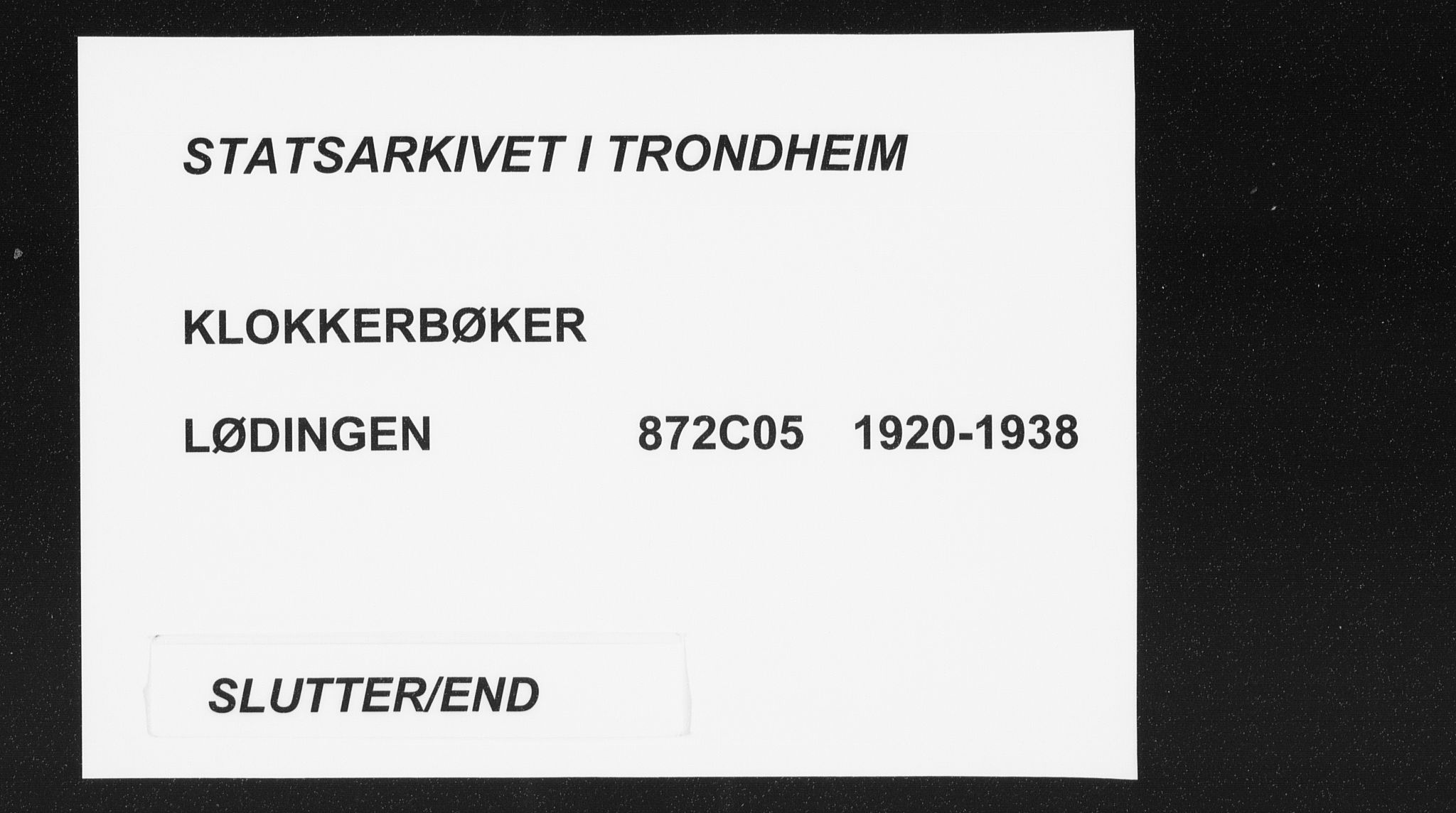 Ministerialprotokoller, klokkerbøker og fødselsregistre - Nordland, AV/SAT-A-1459/872/L1049: Klokkerbok nr. 872C05, 1920-1938