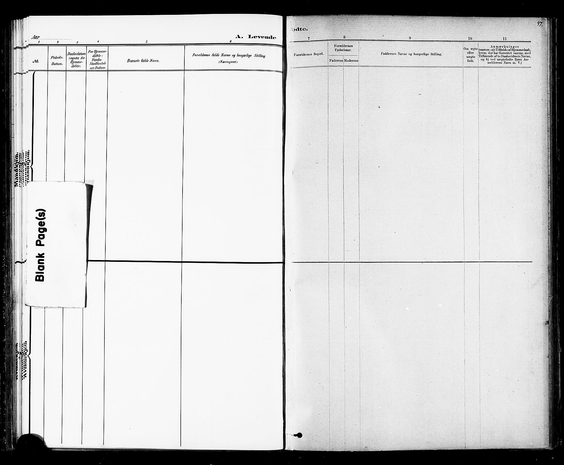 Ministerialprotokoller, klokkerbøker og fødselsregistre - Nord-Trøndelag, SAT/A-1458/720/L0192: Klokkerbok nr. 720C01, 1880-1917, s. 47