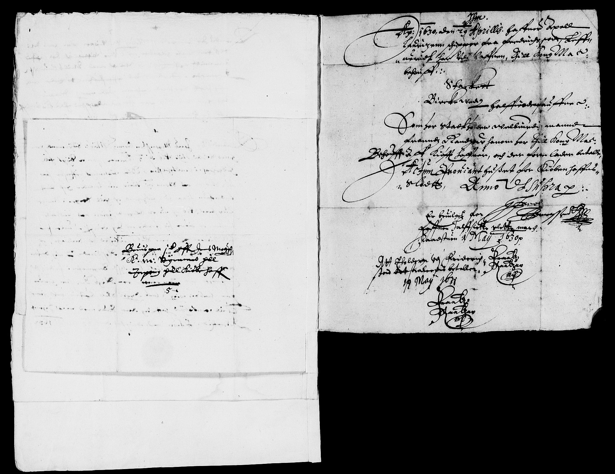 Rentekammeret inntil 1814, Reviderte regnskaper, Lensregnskaper, AV/RA-EA-5023/R/Rb/Rba/L0105: Akershus len, 1631-1632