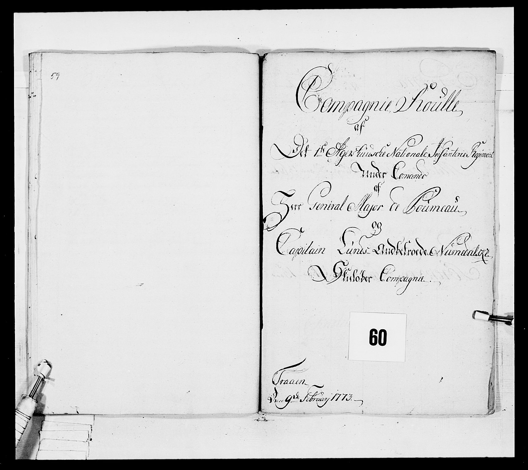 Generalitets- og kommissariatskollegiet, Det kongelige norske kommissariatskollegium, AV/RA-EA-5420/E/Eh/L0037: 1. Akershusiske nasjonale infanteriregiment, 1767-1773, s. 500