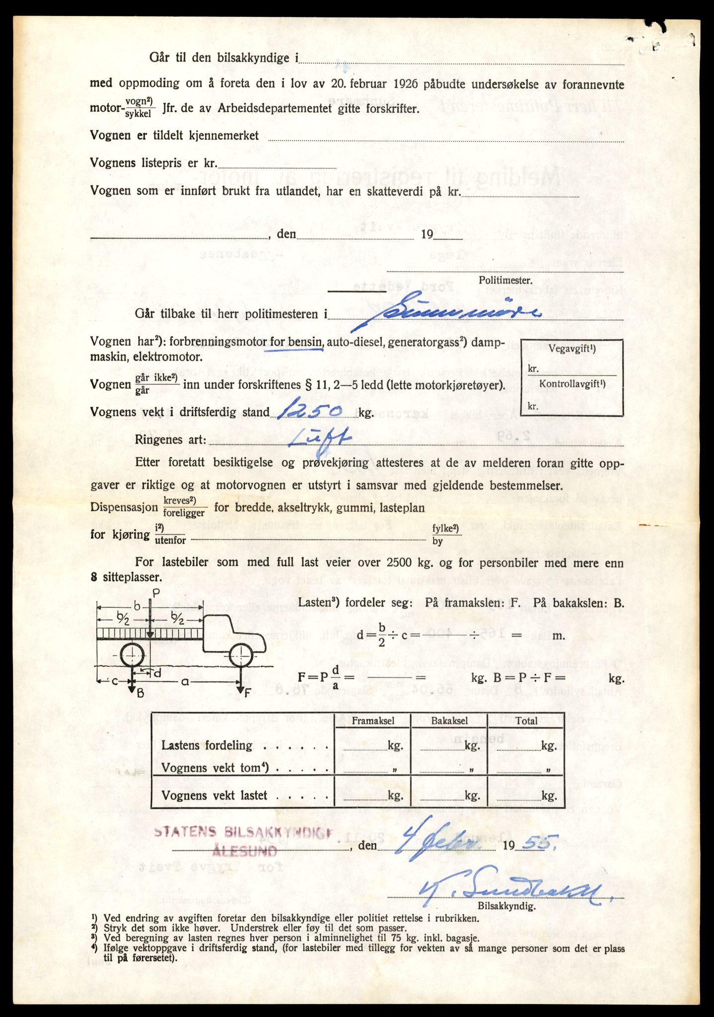 Møre og Romsdal vegkontor - Ålesund trafikkstasjon, SAT/A-4099/F/Fe/L0047: Registreringskort for kjøretøy T 14580 - T 14720, 1927-1998, s. 2850