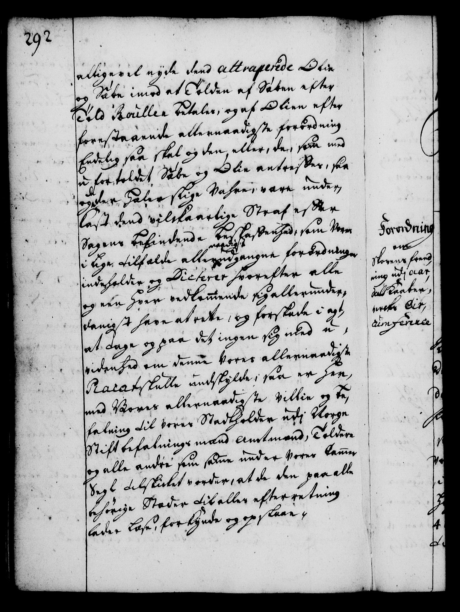 Rentekammeret, Kammerkanselliet, RA/EA-3111/G/Gg/Gga/L0002: Norsk ekspedisjonsprotokoll med register (merket RK 53.2), 1723-1727, s. 292