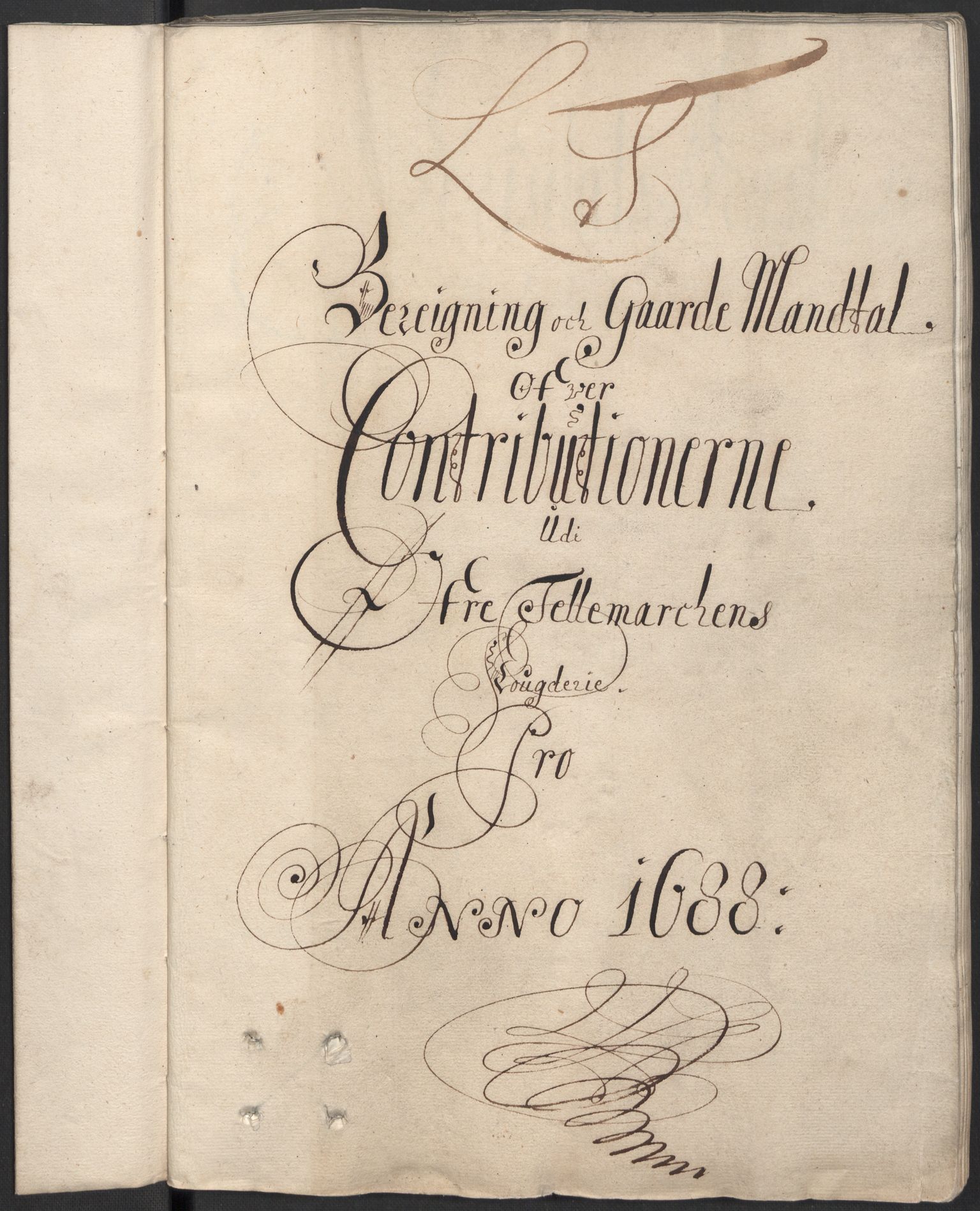 Rentekammeret inntil 1814, Reviderte regnskaper, Fogderegnskap, AV/RA-EA-4092/R35/L2087: Fogderegnskap Øvre og Nedre Telemark, 1687-1689, s. 30