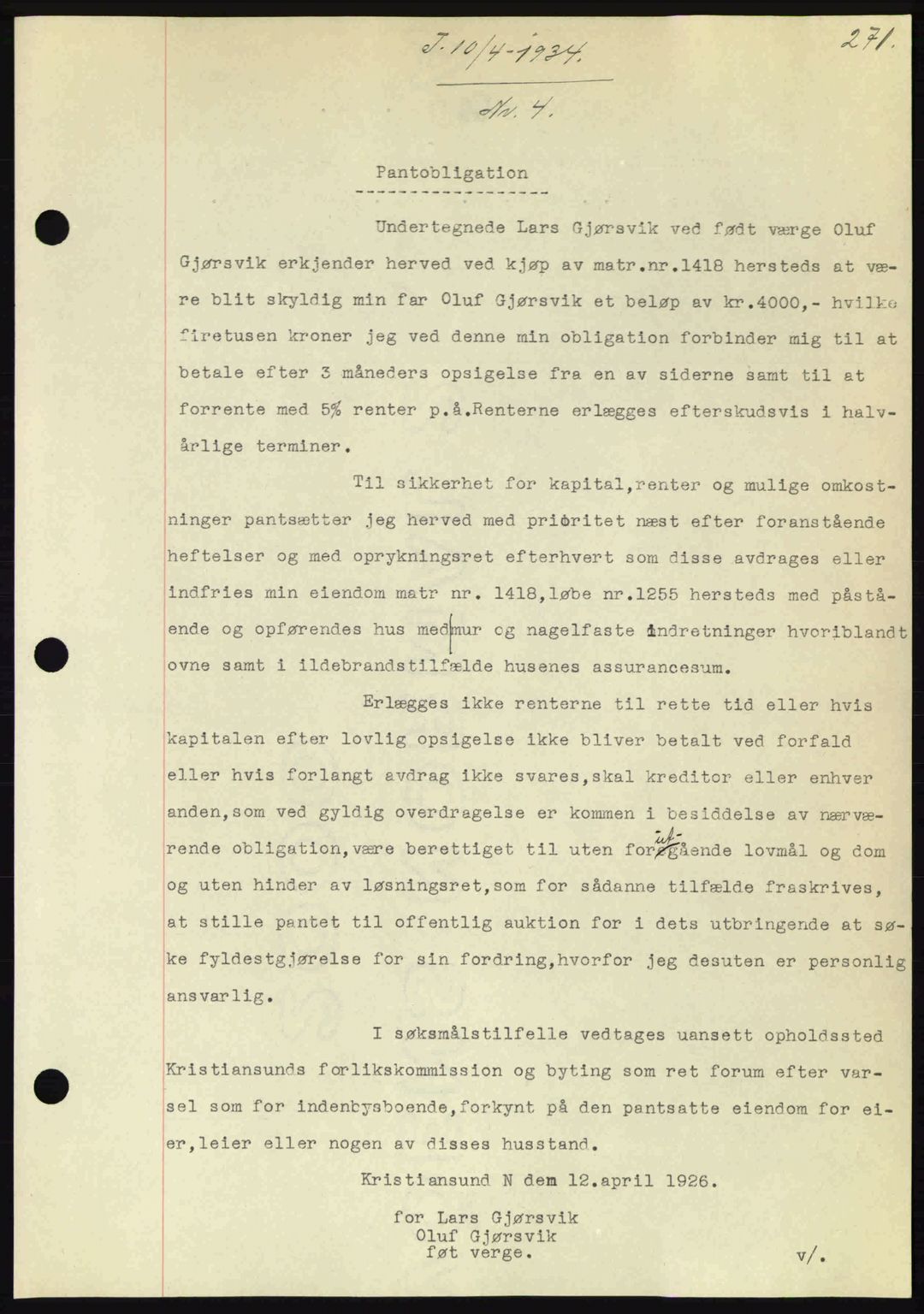 Kristiansund byfogd, SAT/A-4587/A/27: Pantebok nr. 27, 1933-1934, Tingl.dato: 10.04.1934
