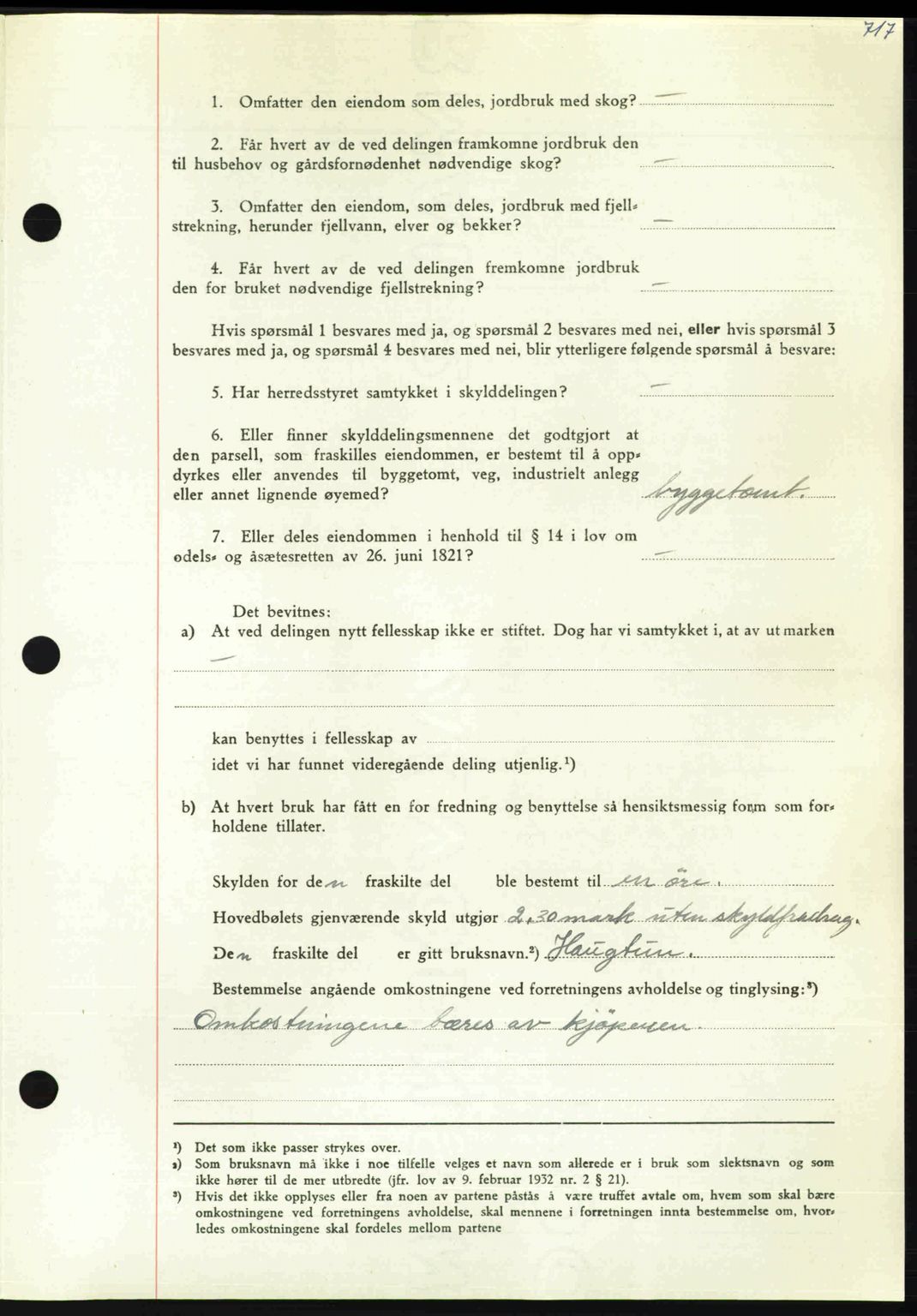 Nordmøre sorenskriveri, AV/SAT-A-4132/1/2/2Ca: Pantebok nr. A110, 1948-1949, Dagboknr: 407/1949