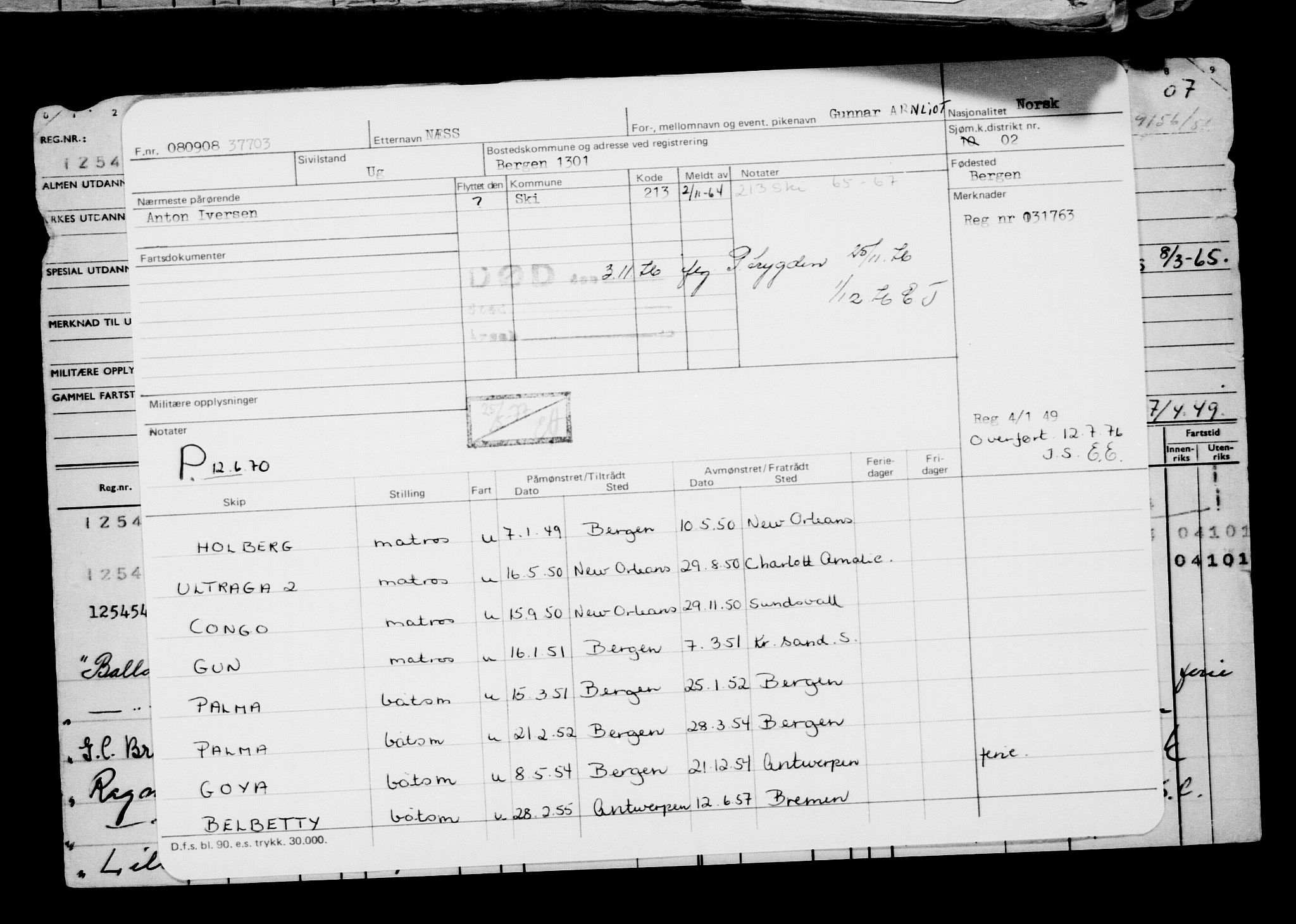 Direktoratet for sjømenn, AV/RA-S-3545/G/Gb/L0079: Hovedkort, 1908, s. 99