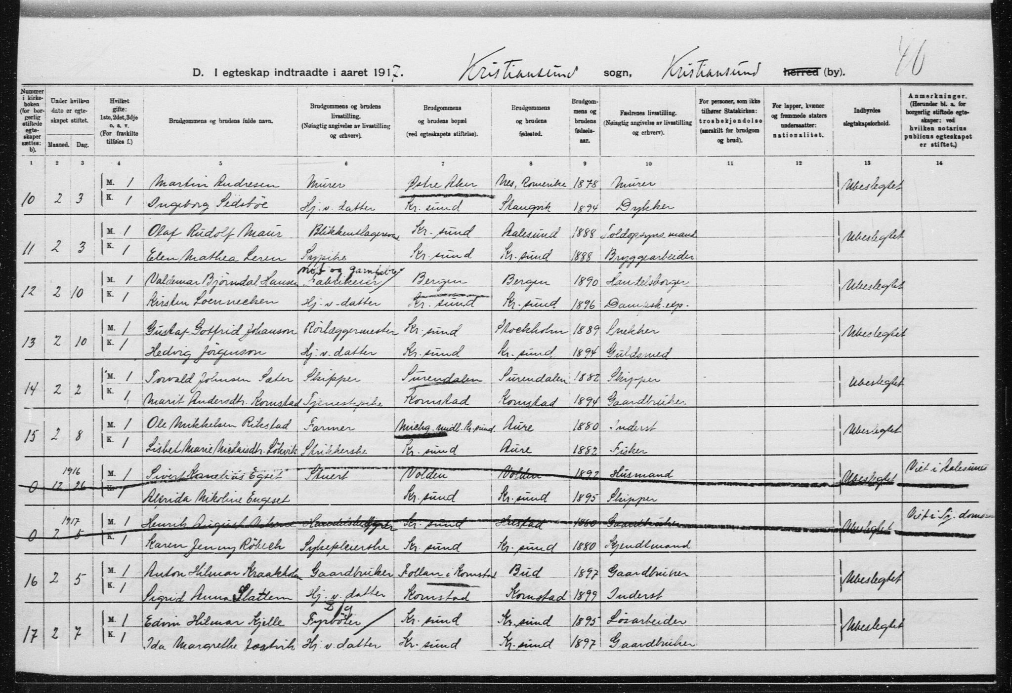Ministerialprotokoller, klokkerbøker og fødselsregistre - Møre og Romsdal, AV/SAT-A-1454/572/L0862: Ministerialbok nr. 572D06, 1917-1935