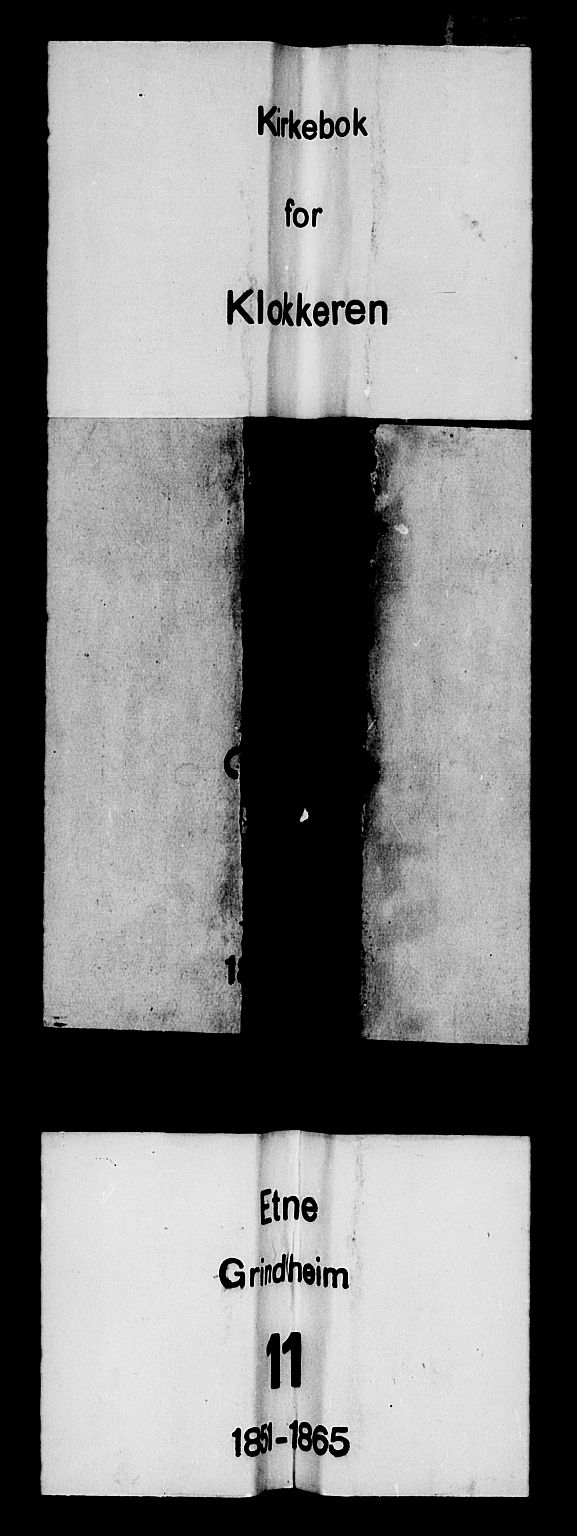 Etne sokneprestembete, SAB/A-75001/H/Hab: Klokkerbok nr. C 2, 1851-1865