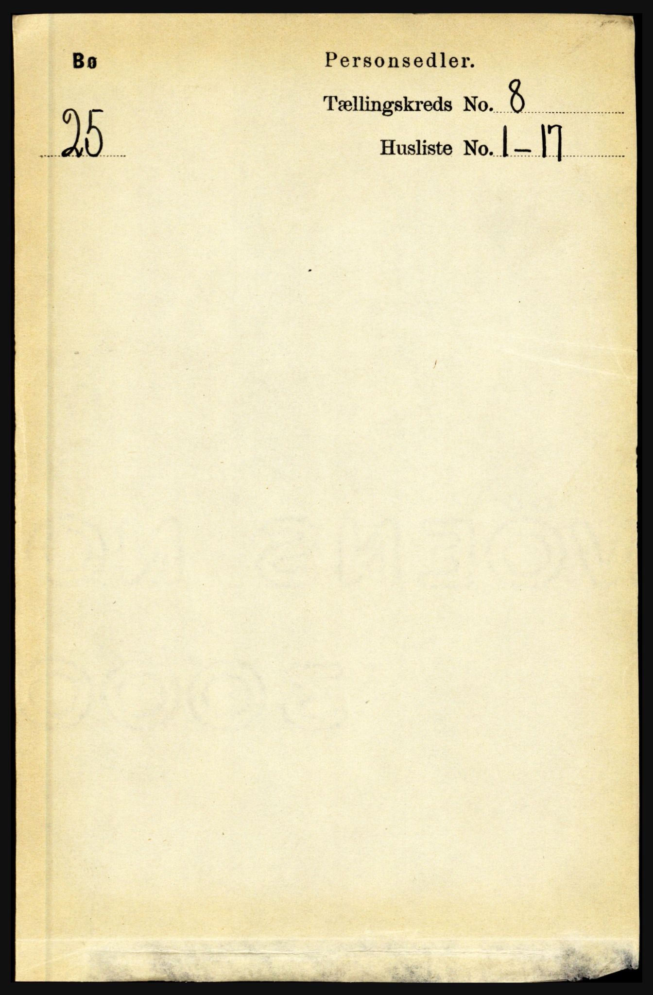 RA, Folketelling 1891 for 1867 Bø herred, 1891, s. 2982