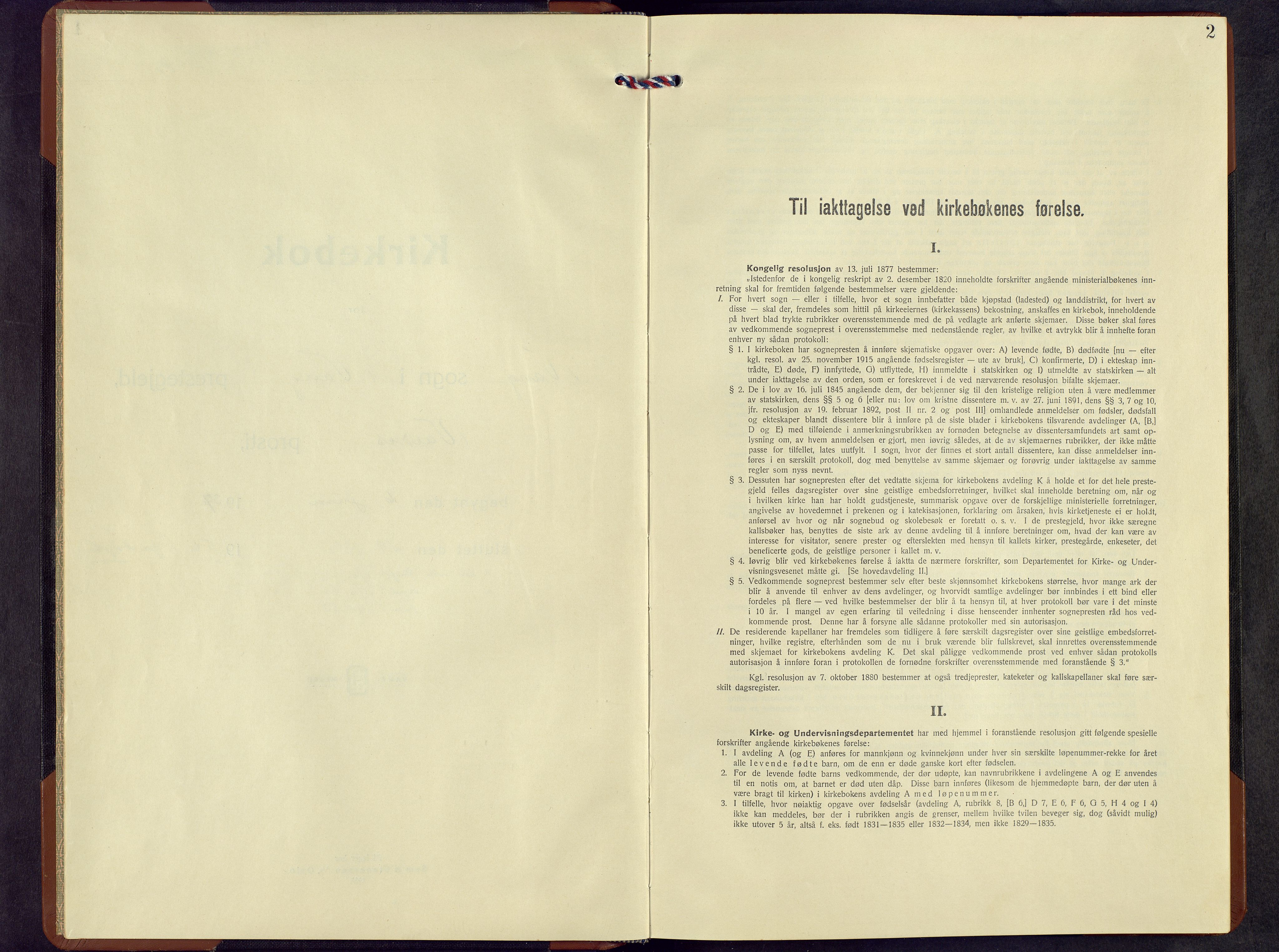 Vang prestekontor, Valdres, SAH/PREST-140/H/Hb/L0009: Klokkerbok nr. 9, 1937-1956, s. 2