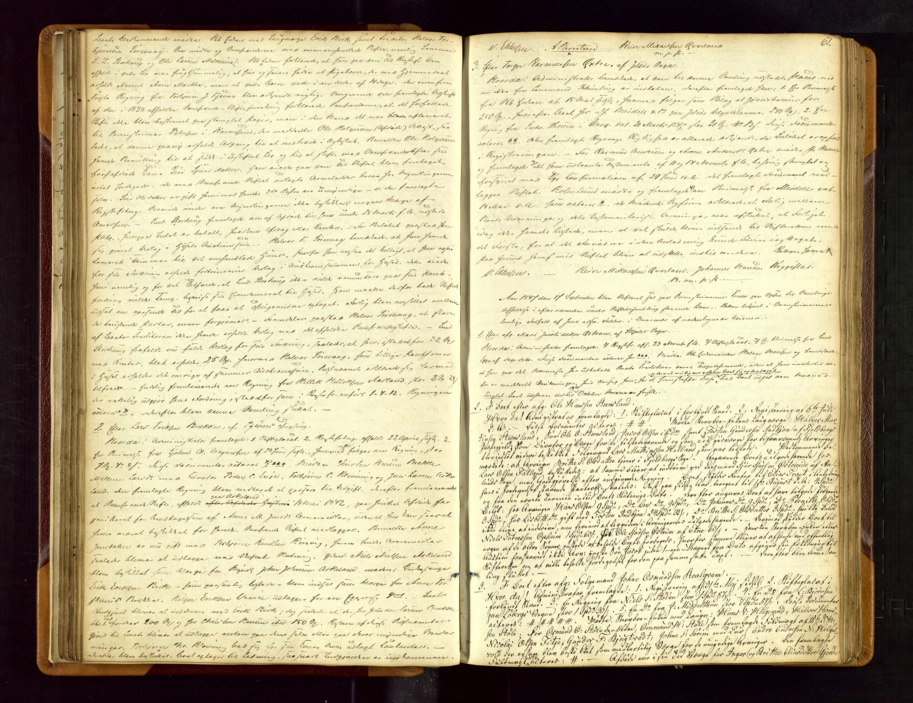 Ryfylke tingrett, AV/SAST-A-100055/001/IV/IVF/L0001: Skifteforhandlingsprotokoll A 1, 1844-1862, s. 61