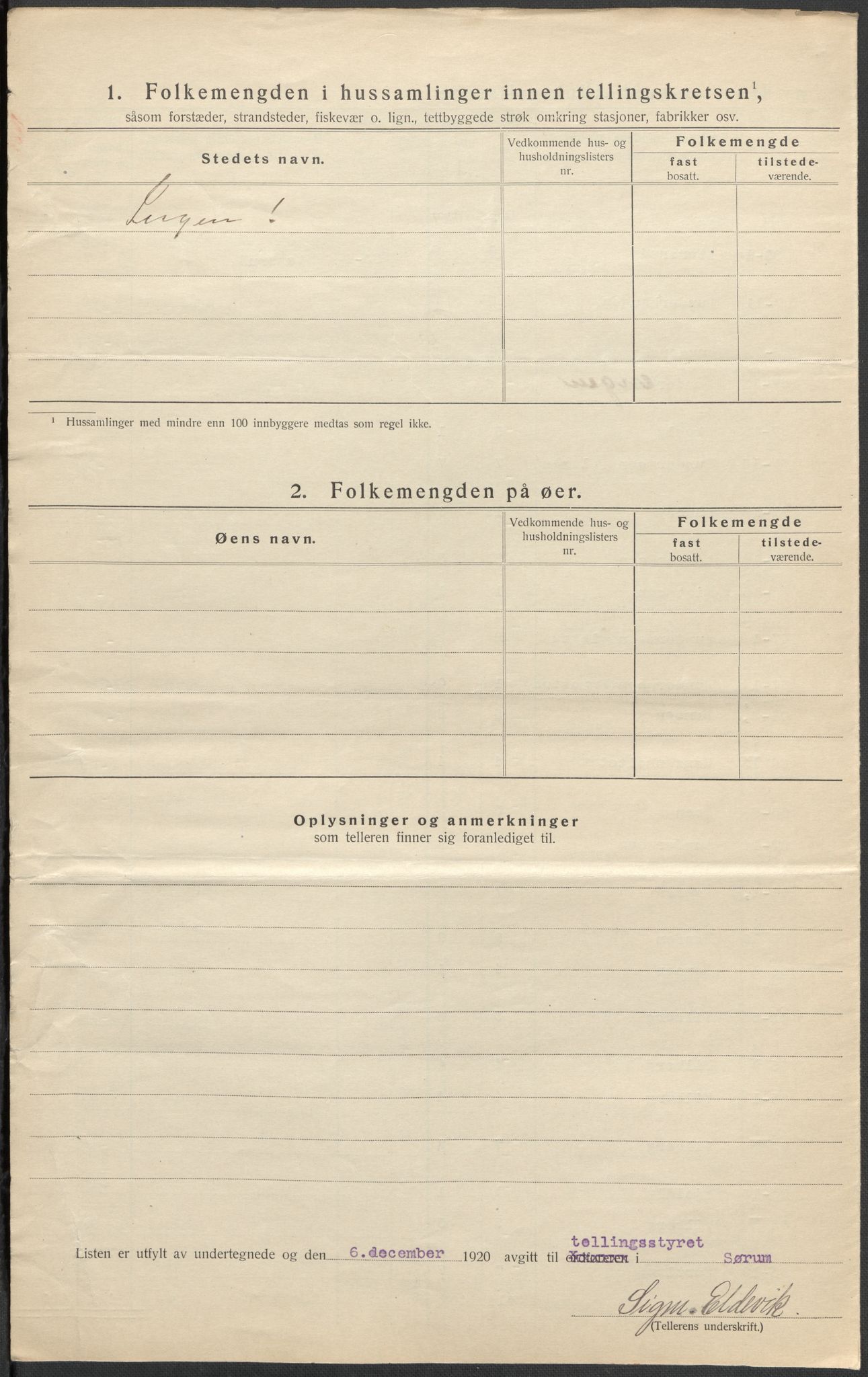 SAO, Folketelling 1920 for 0226 Sørum herred, 1920, s. 21