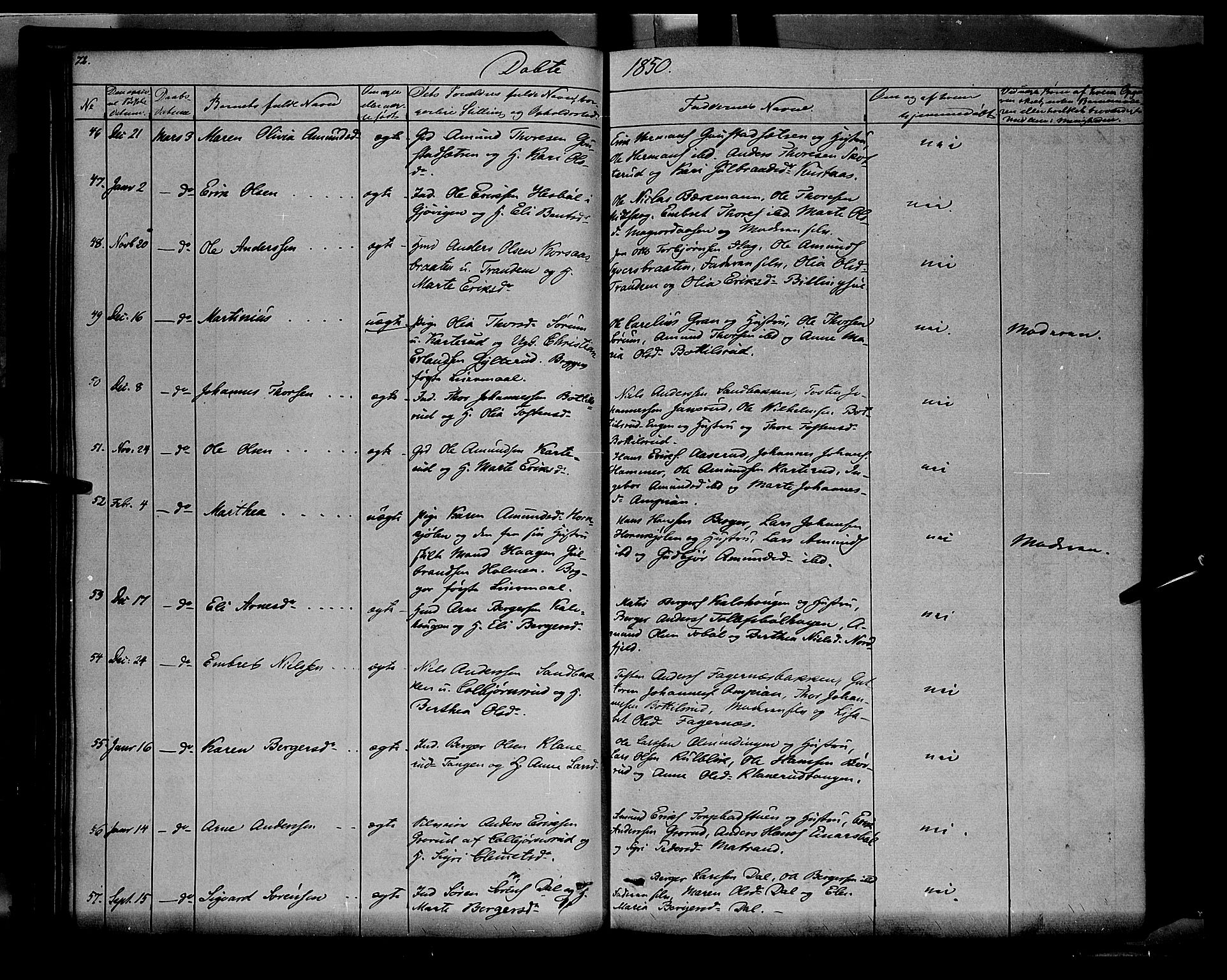Vinger prestekontor, AV/SAH-PREST-024/H/Ha/Haa/L0009: Ministerialbok nr. 9, 1847-1855, s. 72