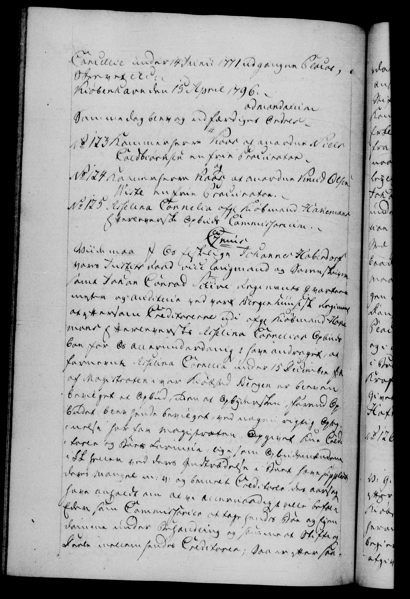 Danske Kanselli 1572-1799, AV/RA-EA-3023/F/Fc/Fca/Fcab/L0045: Norske tegnelser, 1792-1796, s. 614b