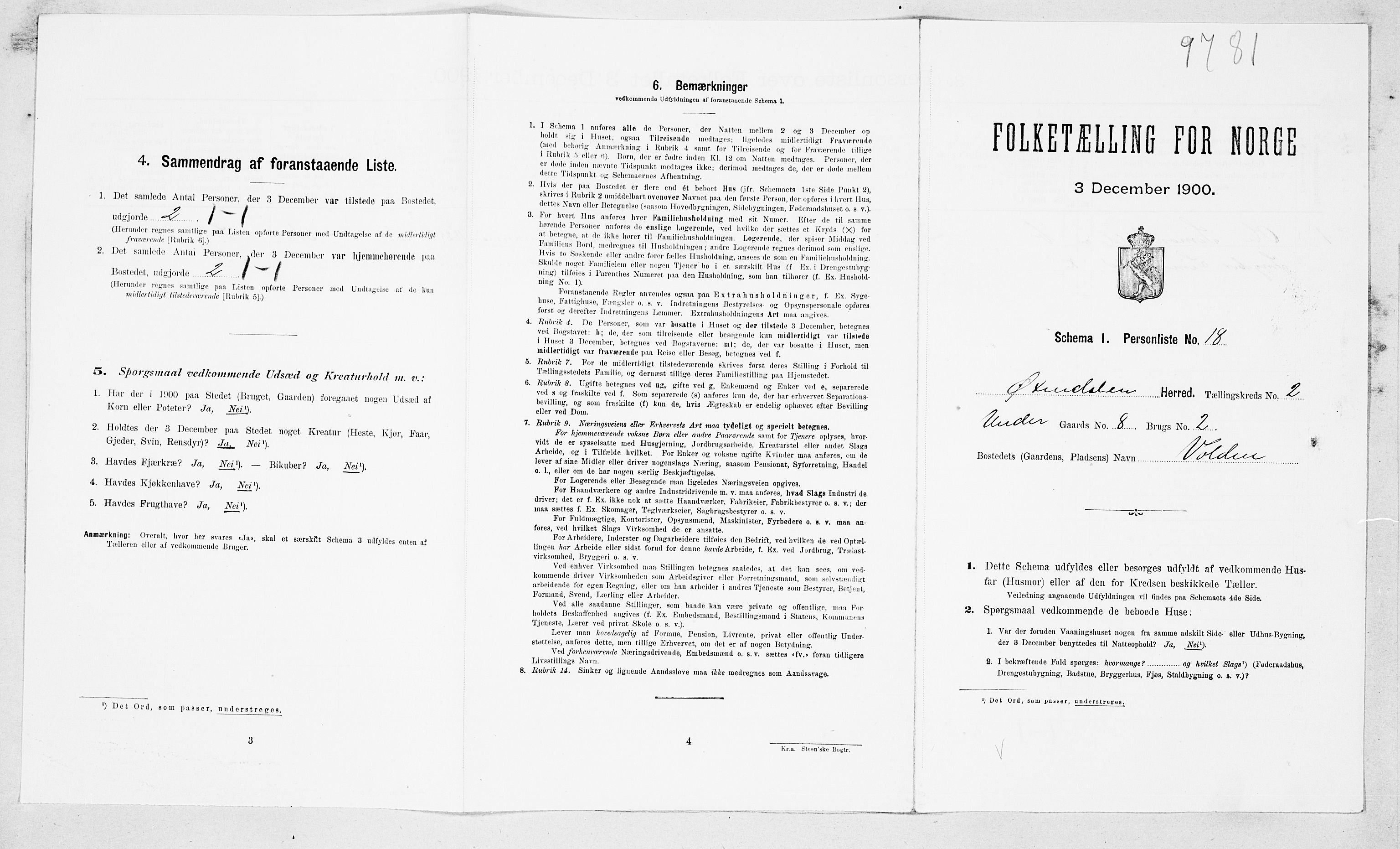 SAT, Folketelling 1900 for 1561 Øksendal herred, 1900, s. 92