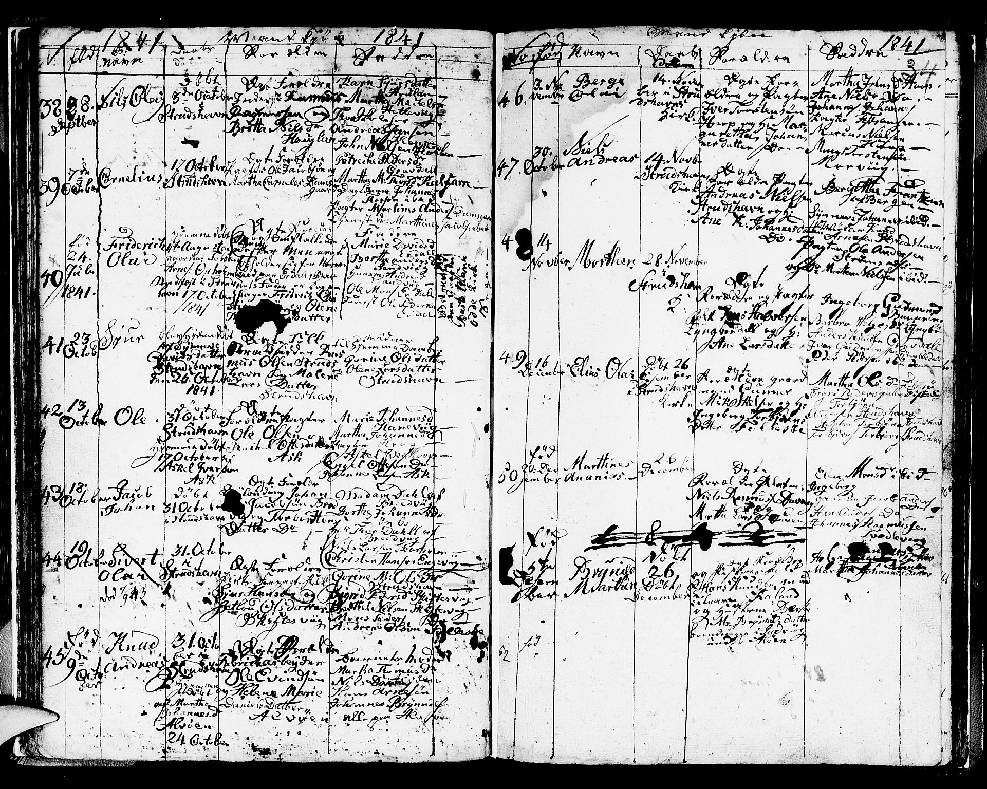 Askøy Sokneprestembete, AV/SAB-A-74101/H/Ha/Hab/Haba/L0003: Klokkerbok nr. A 3, 1826-1846, s. 34