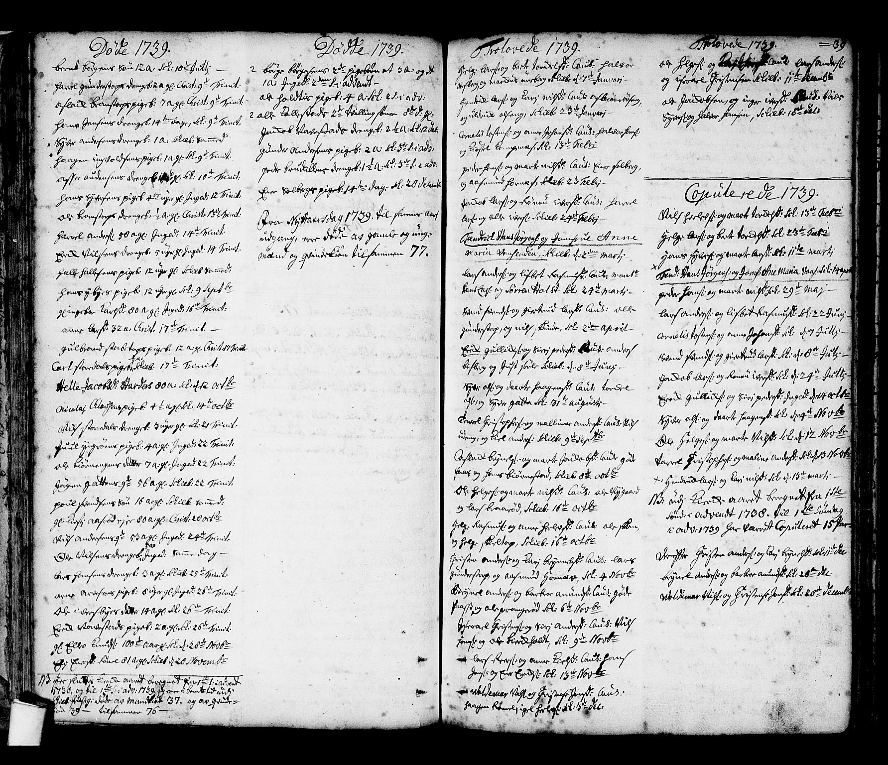 Skjeberg prestekontor Kirkebøker, SAO/A-10923/F/Fa/L0002: Ministerialbok nr. I 2, 1726-1791, s. 39