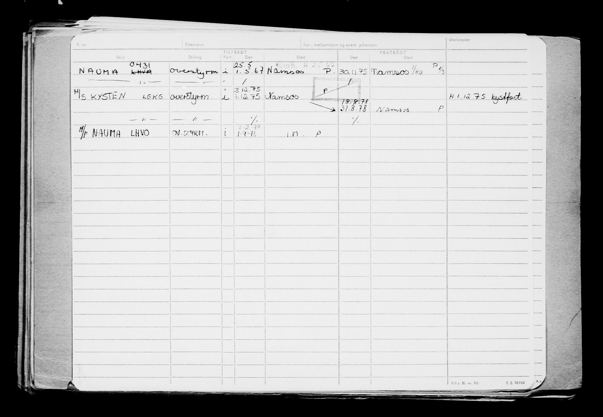 Direktoratet for sjømenn, AV/RA-S-3545/G/Gb/L0224: Hovedkort, 1923, s. 353