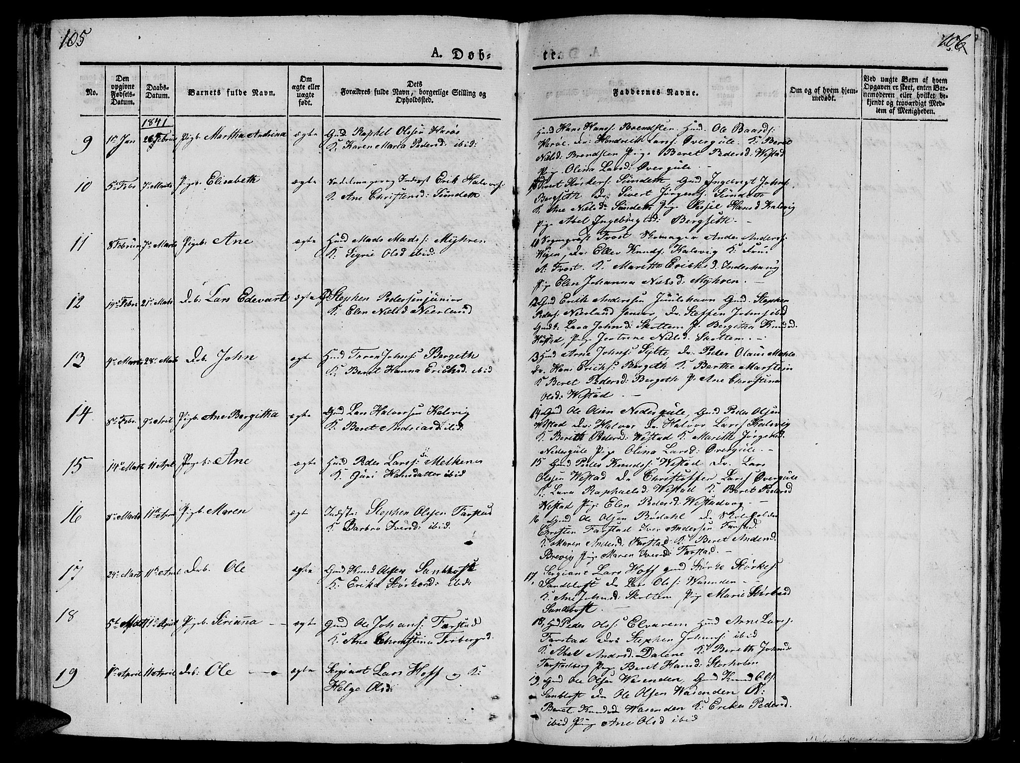 Ministerialprotokoller, klokkerbøker og fødselsregistre - Møre og Romsdal, AV/SAT-A-1454/566/L0765: Ministerialbok nr. 566A04, 1829-1841, s. 105-106